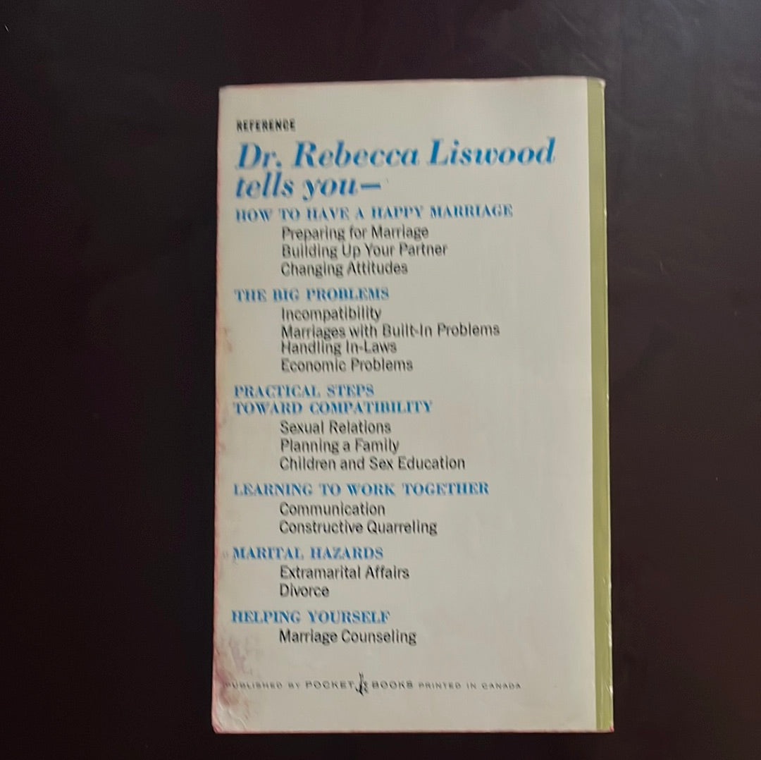 First Aid for the Happy Marriage - Liswood, M.D, Rebecca