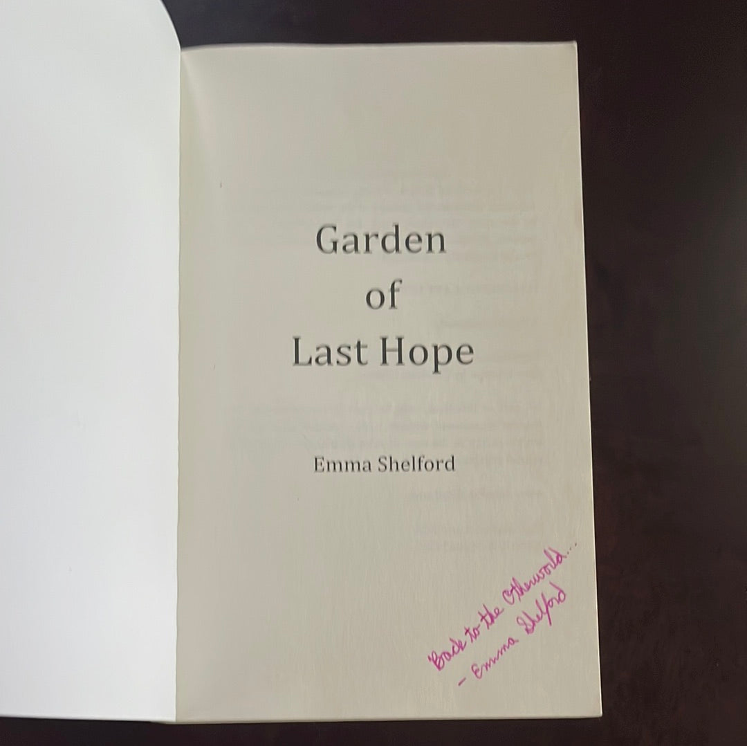Garden of Last Hope: Book Two of the Breenan Series (Signed) - Shelford, Emma