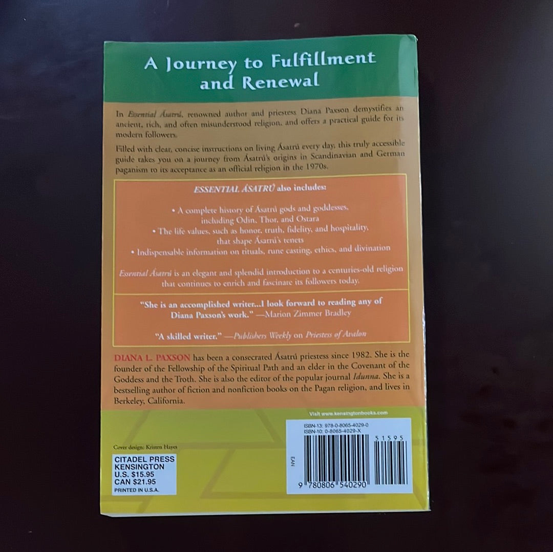 Essential Ásatrú: Walking The Path Of Norse Paganism - Paxson, Diana L.