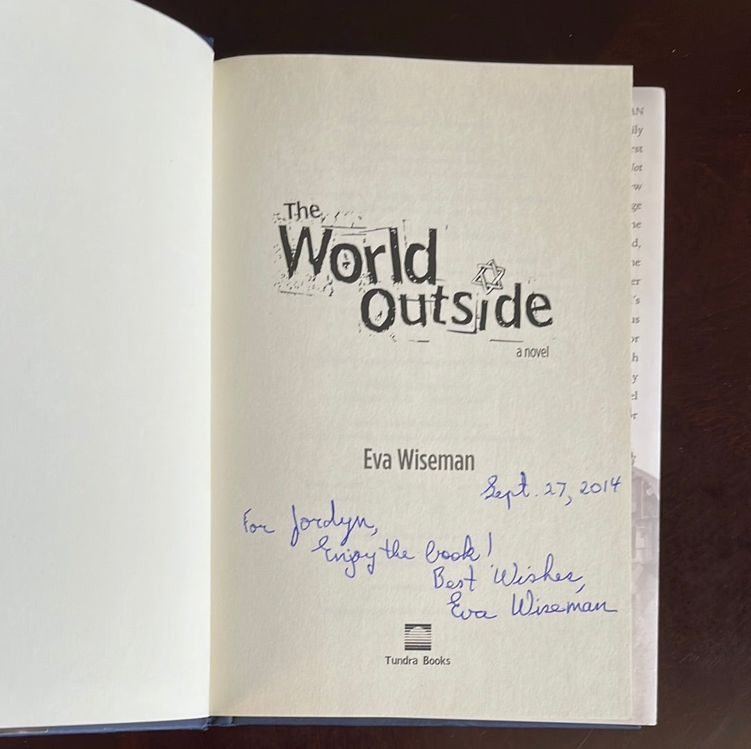The World Outside (Inscribed) - Wiseman, Eva