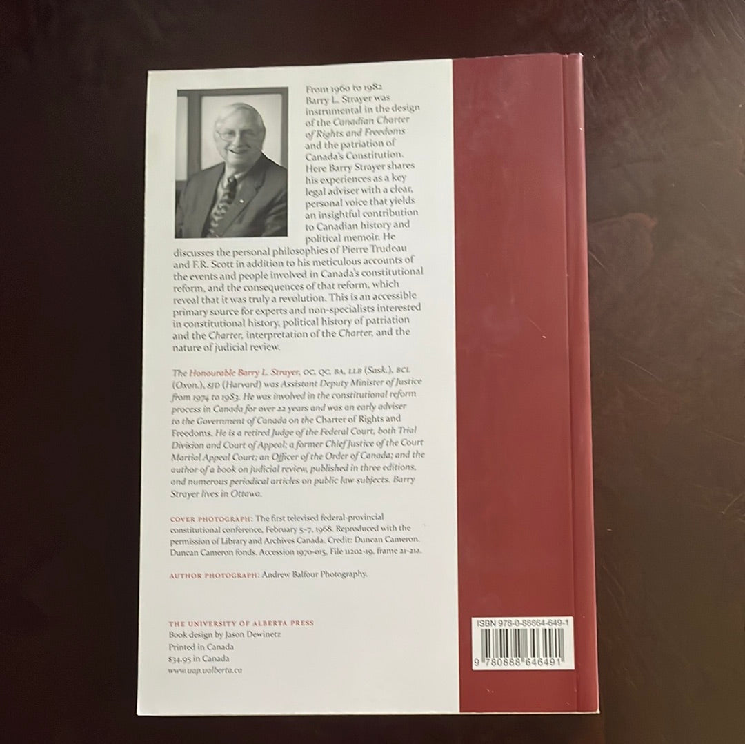 Canada's Constitutional Revolution - Strayer, Barry L.