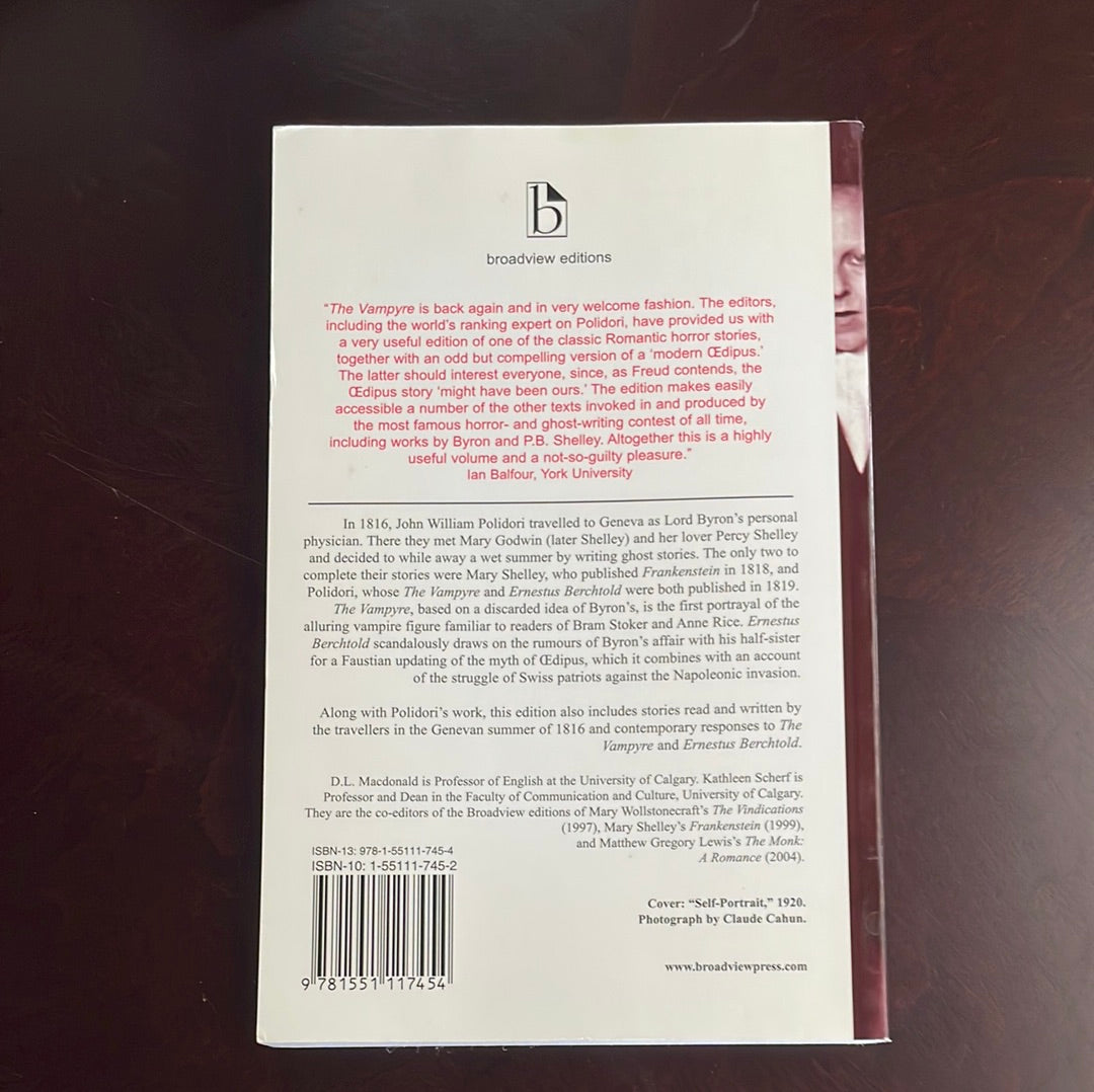 The Vampyre and Ernestus Berchtold or The Modern Oedipus - Polidori, John William