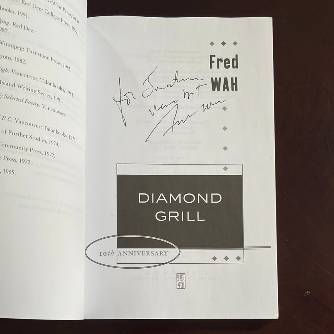 Diamond Grill: Landmark 10th Anniversary Edition (Landmark Edition) (Inscribed) - Wah, Fred