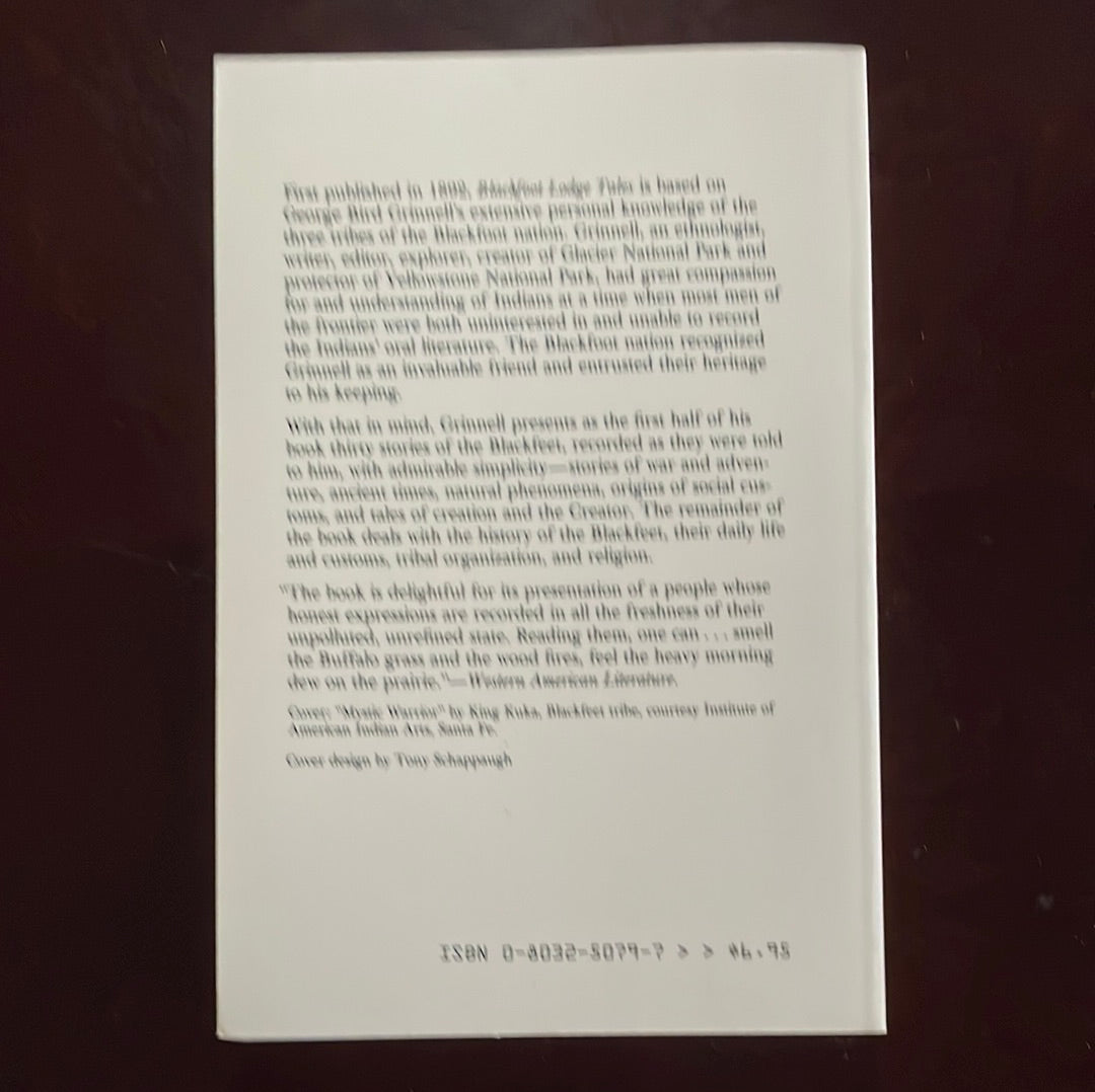 Blackfoot Lodge Tales: Story of a Prairie People - Grinnell, George Bird