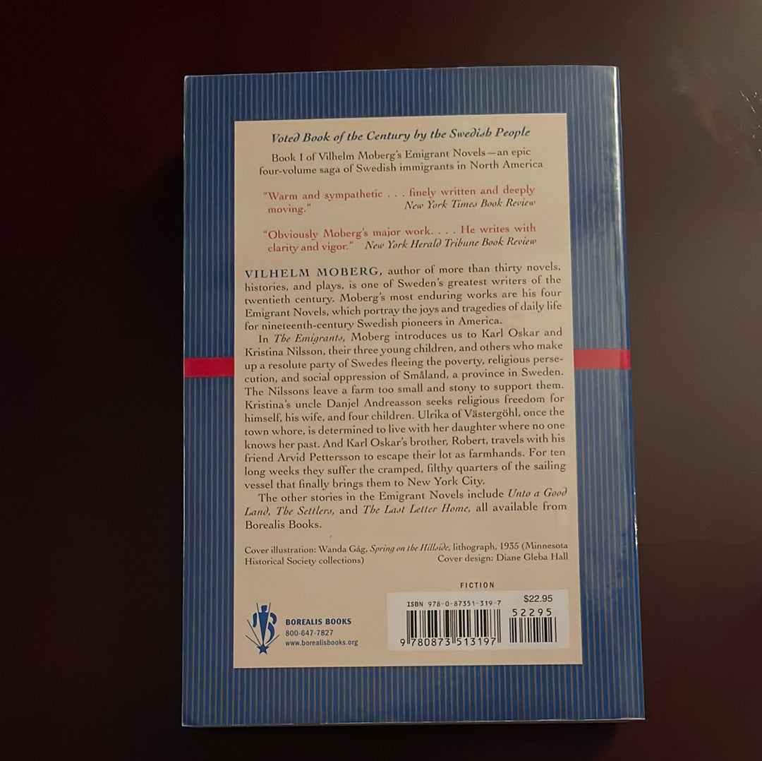 The Emigrants: The Emigrant Novels: Book I - Moberg, Vilhelm