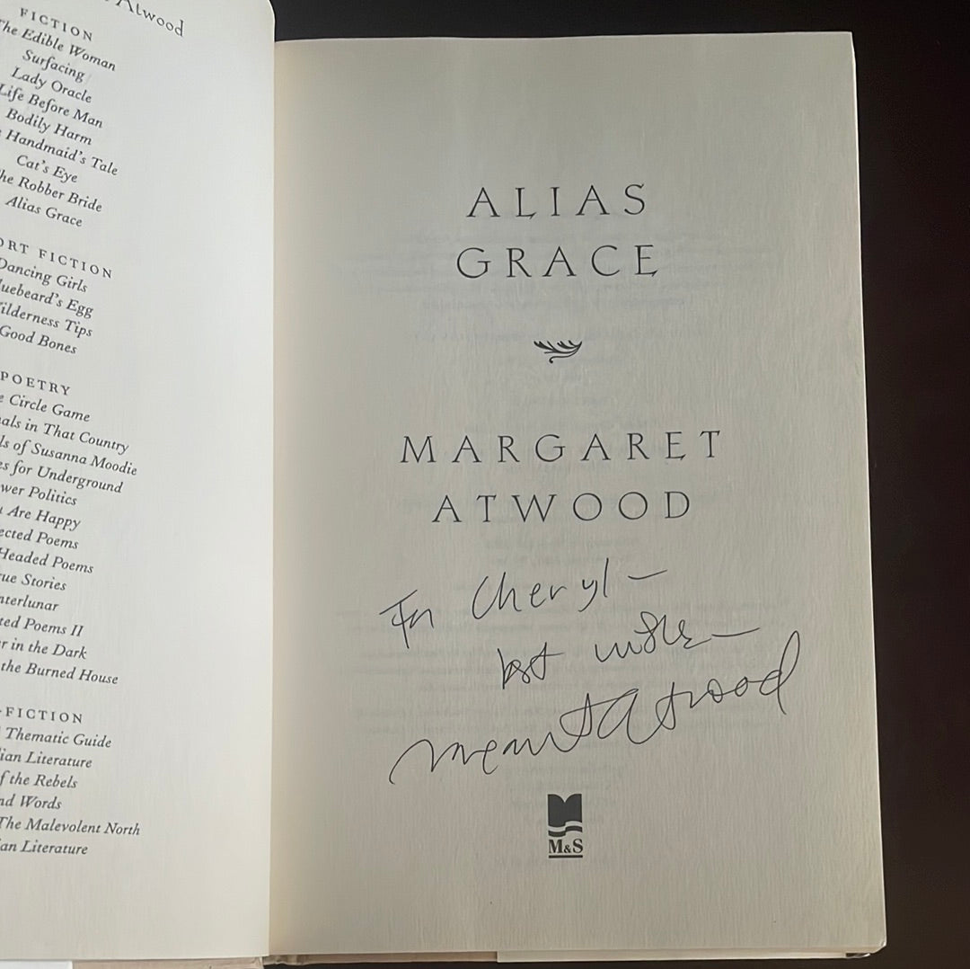 Alias Grace (Inscribed) - Atwood, Margaret