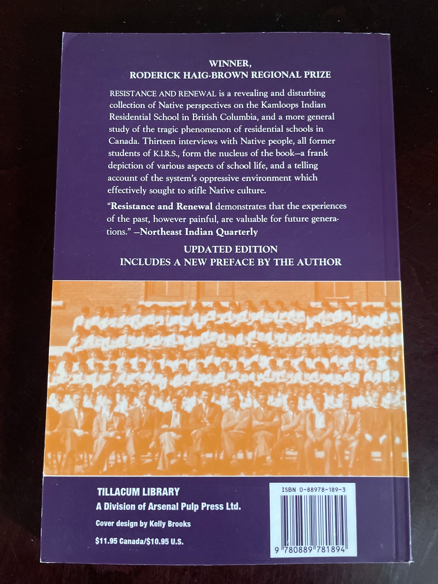Resistance and Renewal: Surviving the Indian Residential School - Haig-Brown, Celia