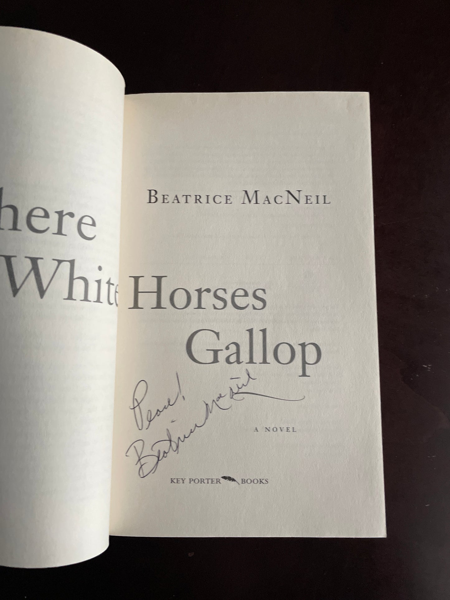 Where White Horses Gallop (Signed) - MacNeil, Beatrice