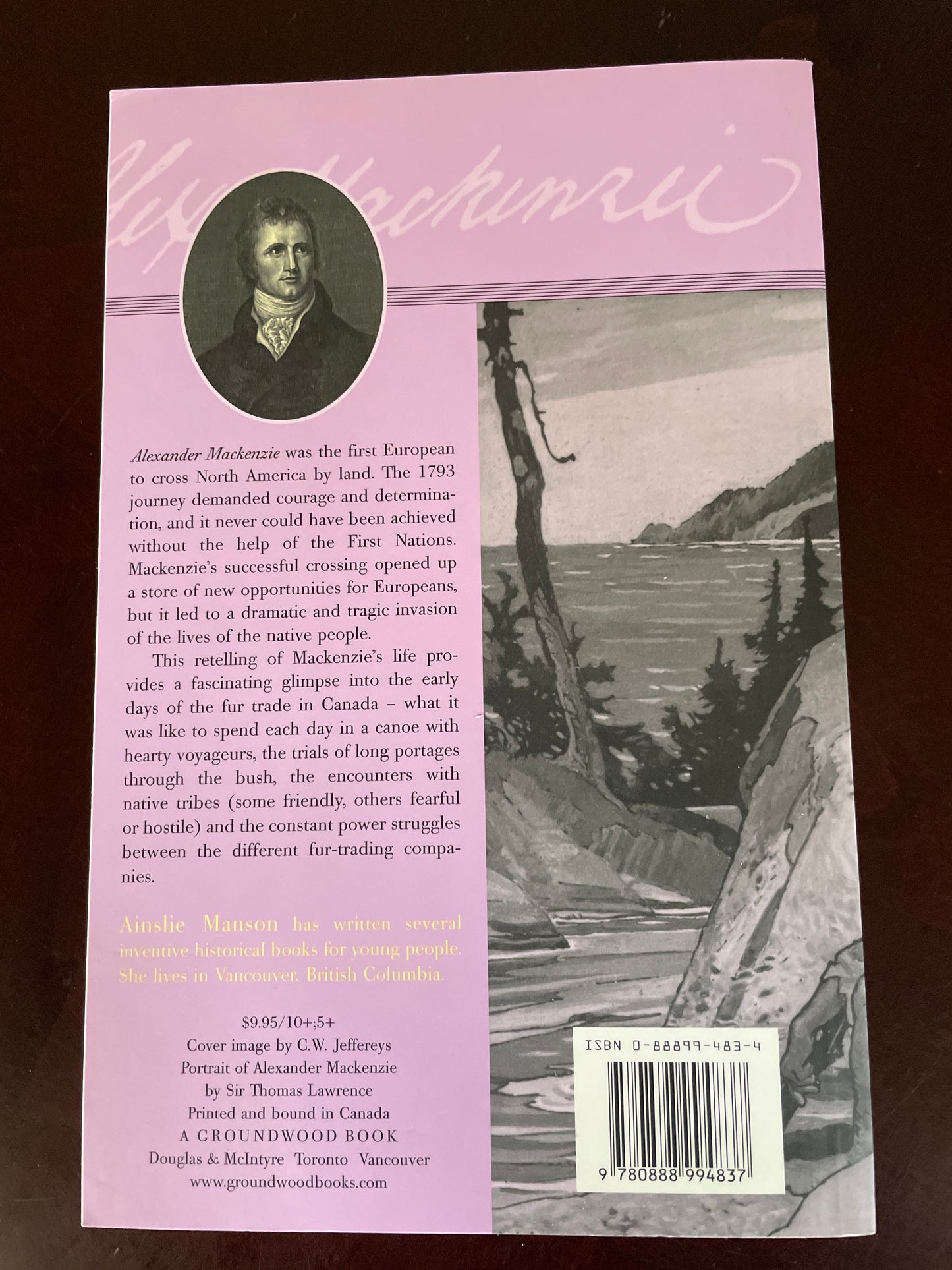 Alexander MacKenzie: From Canada by Land - Manson, Ainslie