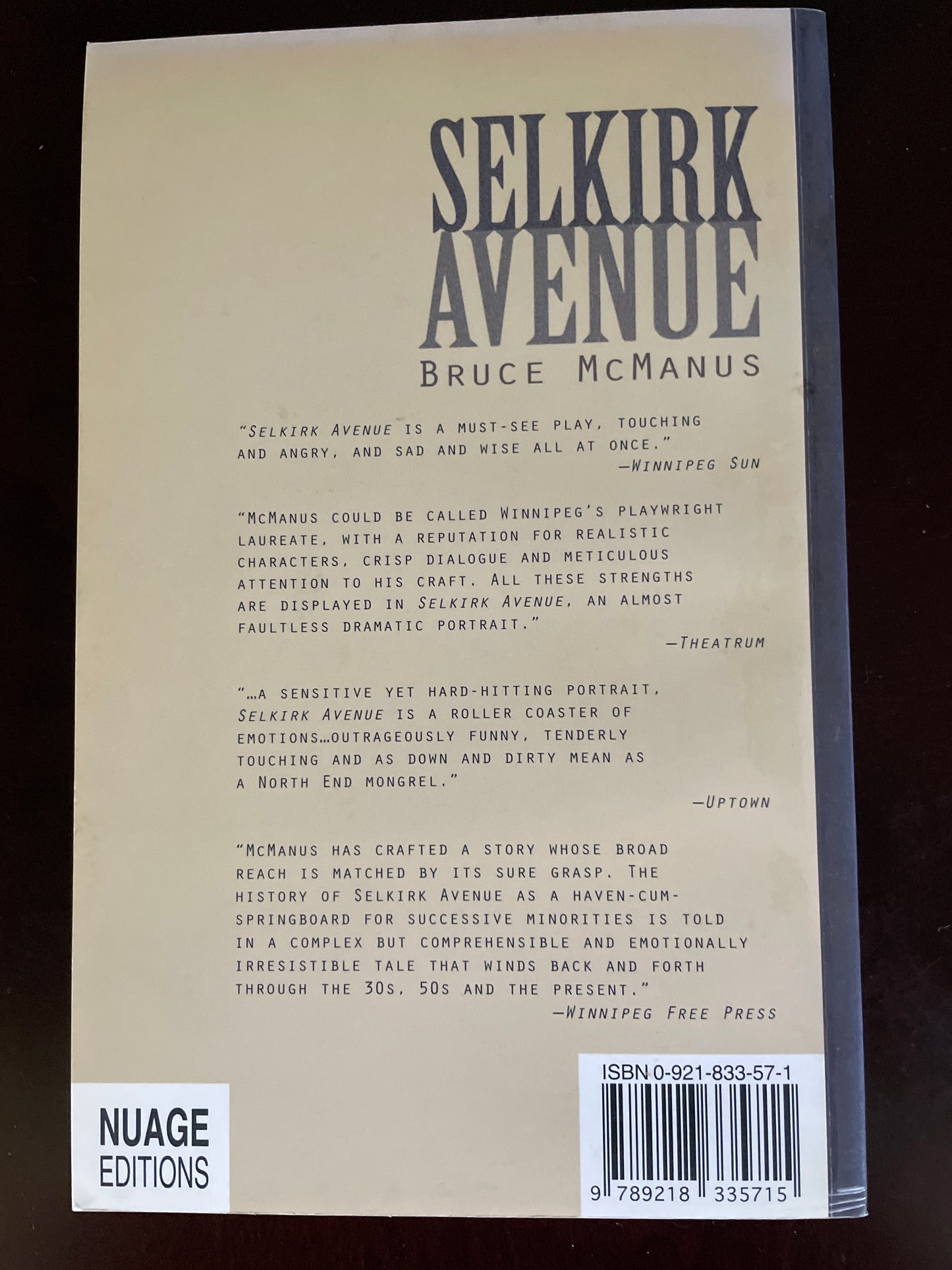 Selkirk Avenue - McManus, Bruce