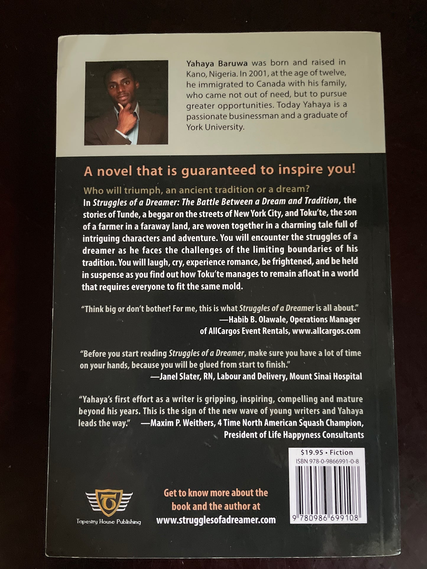 Struggles of a Dreamer: The Battle between a Dream and Tradition (Inscribed) - Baruwa, Yahaya&nbsp;
