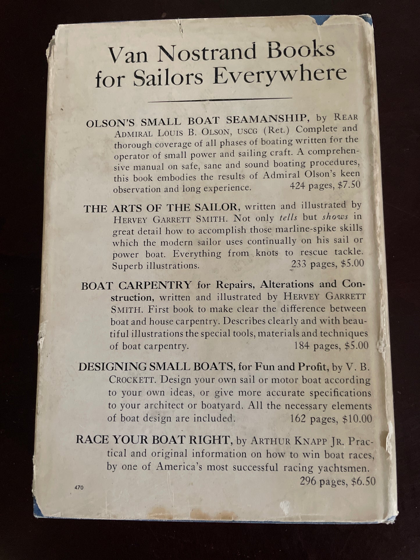 Boat Carpentry - Smith, Hervey Garrett