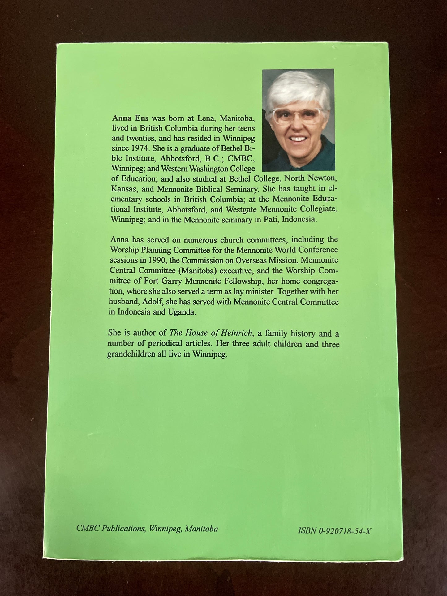 In Search of Unity: Story of the Conference of Mennonites in Manitoba - Ens, Anna