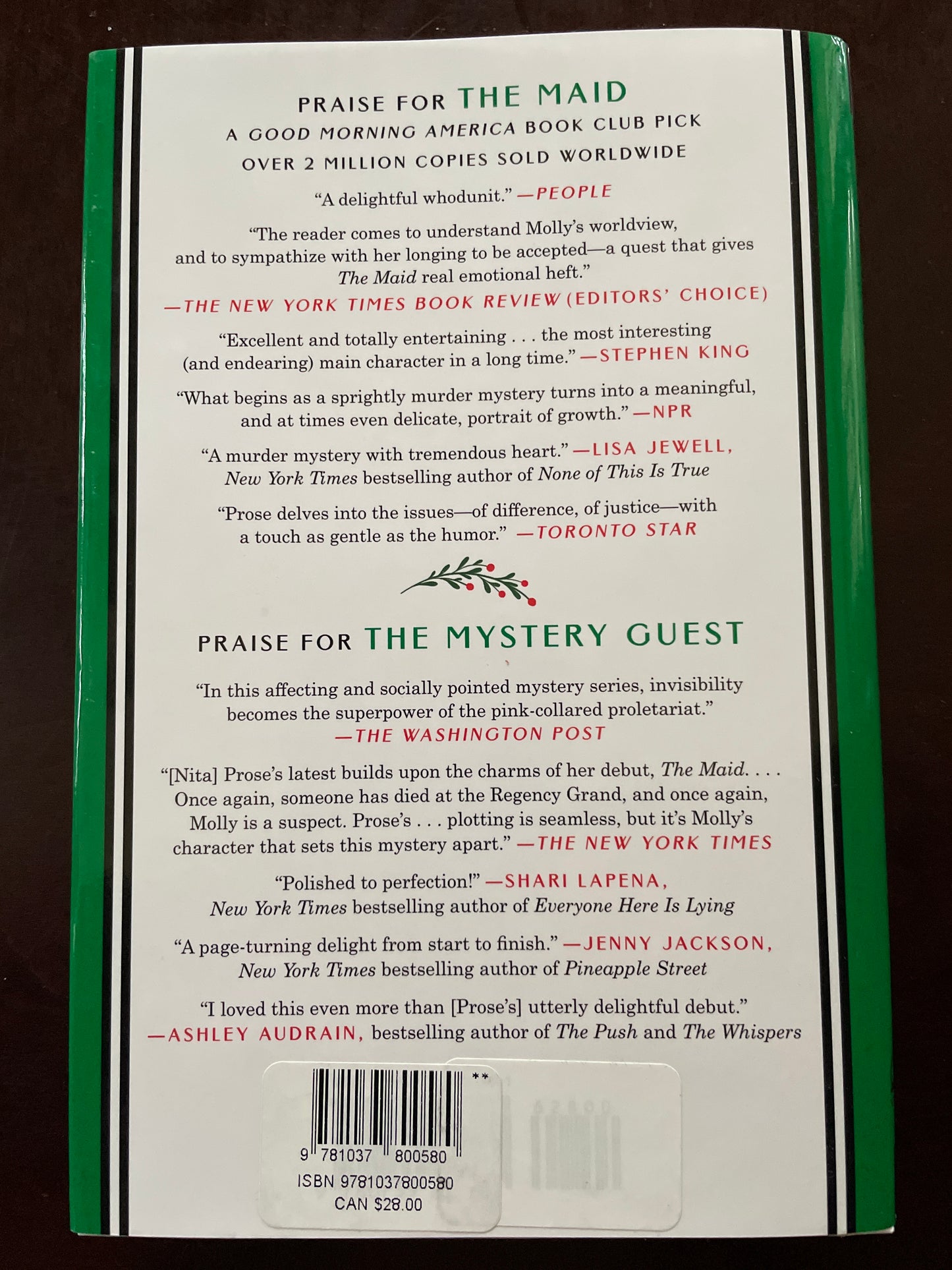 The Mistletoe Mystery: A Maid Novella (Molly the Maid) (Signed) - Prose, Nita