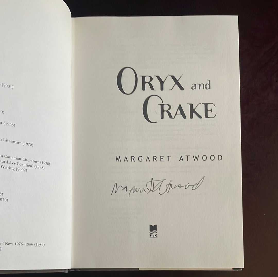 Oryx and Crake (Signed) - Atwood, Margaret