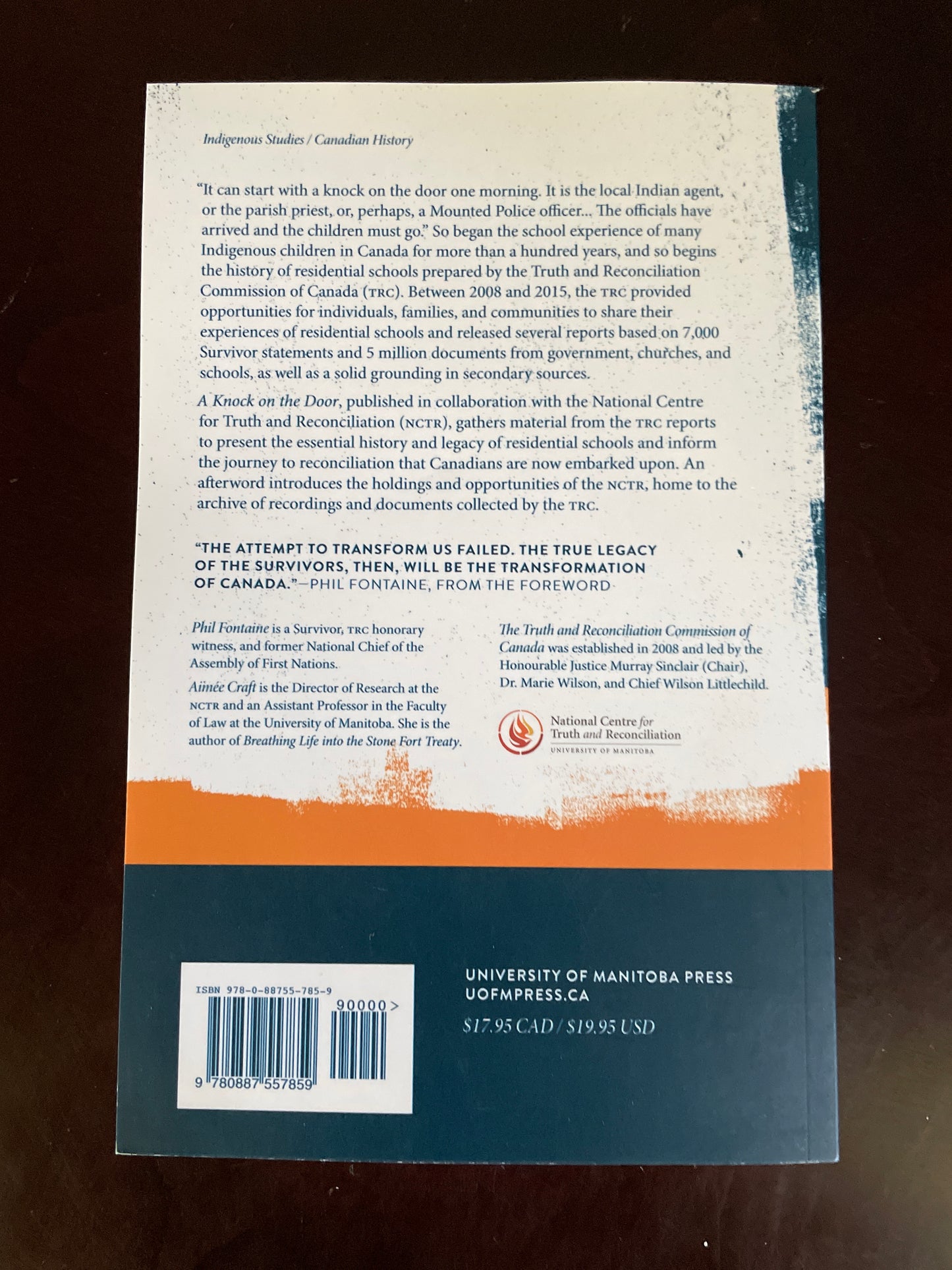 A Knock on the Door: The Essential History of Residential Schools from the Truth and Reconciliation Commission of Canada, Edited and Abridged (Perceptions on Truth and Reconciliation) - Truth And Reconciliation Commission Of Canada