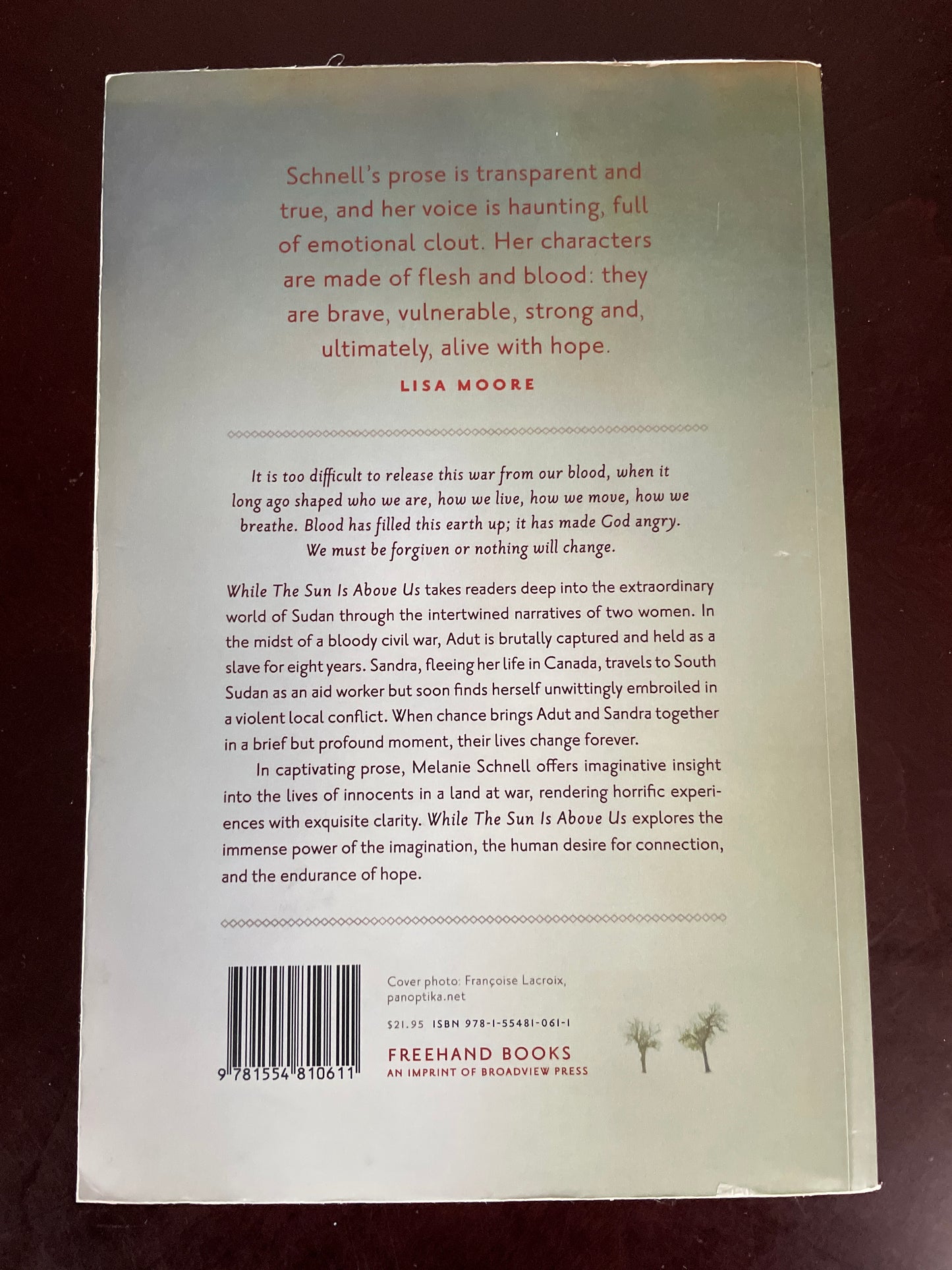 While the Sun Is Above Us (Inscribed) - Schnell, Melanie
