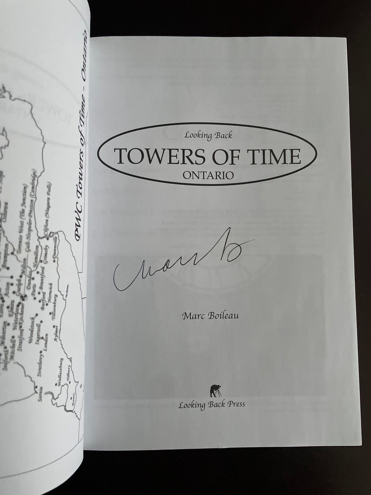 Towers of Time: Clock Towers, Ontario (Looking Back) (Signed) - Boileau, Marc
