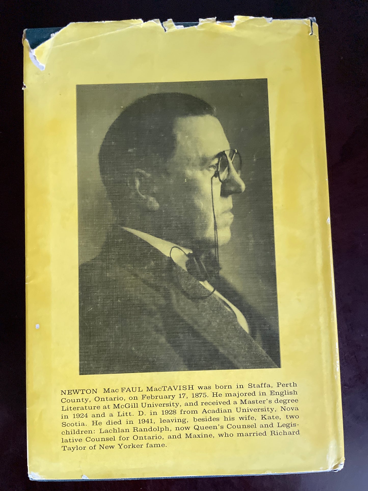 Newton MacTavish's Canada: Selected Essays of Newton Mactavish - MacTavish, Newton; Stafford, Ellen