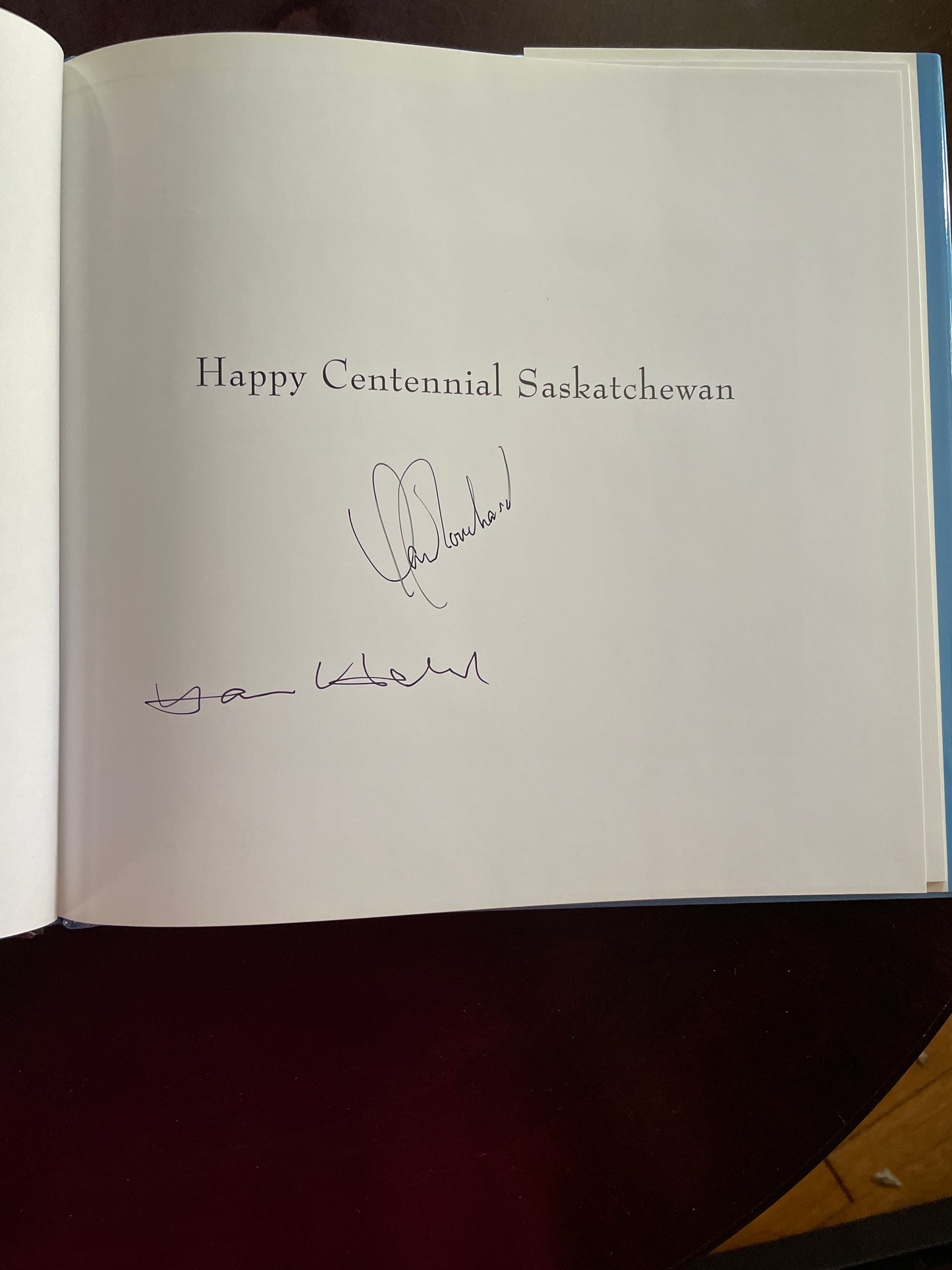 Happy Centennial Saskatchewan (Signed) - Bouchard, David