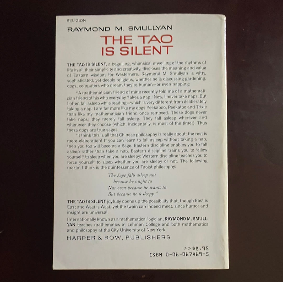 The Tao Is Silent - Smullyan, Raymond M.