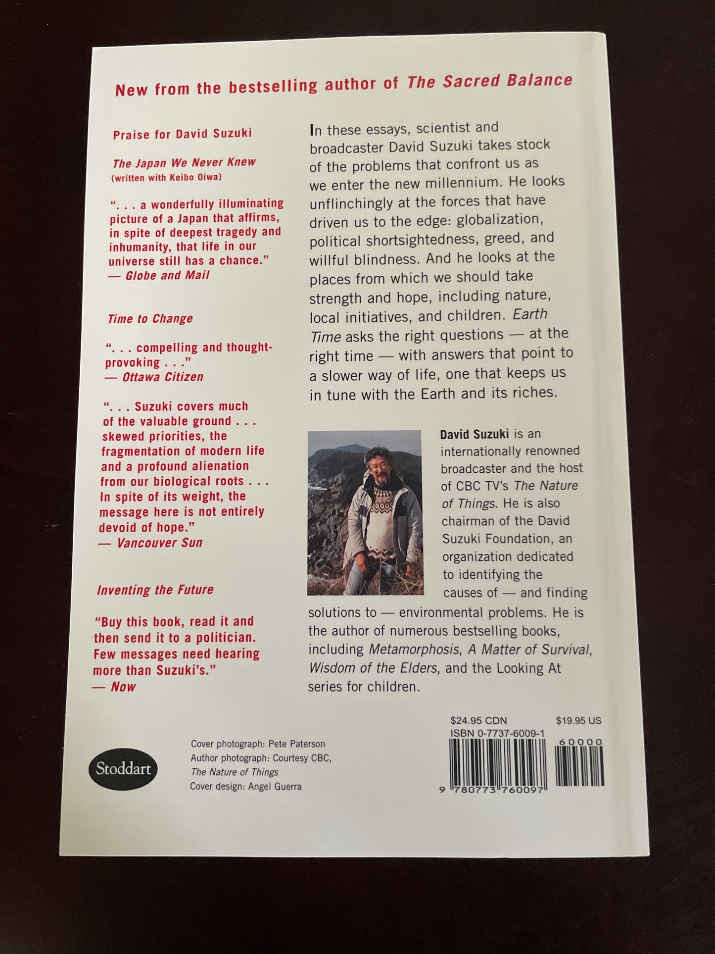 Earth Time: Essays (Signed) - Suzuki, David