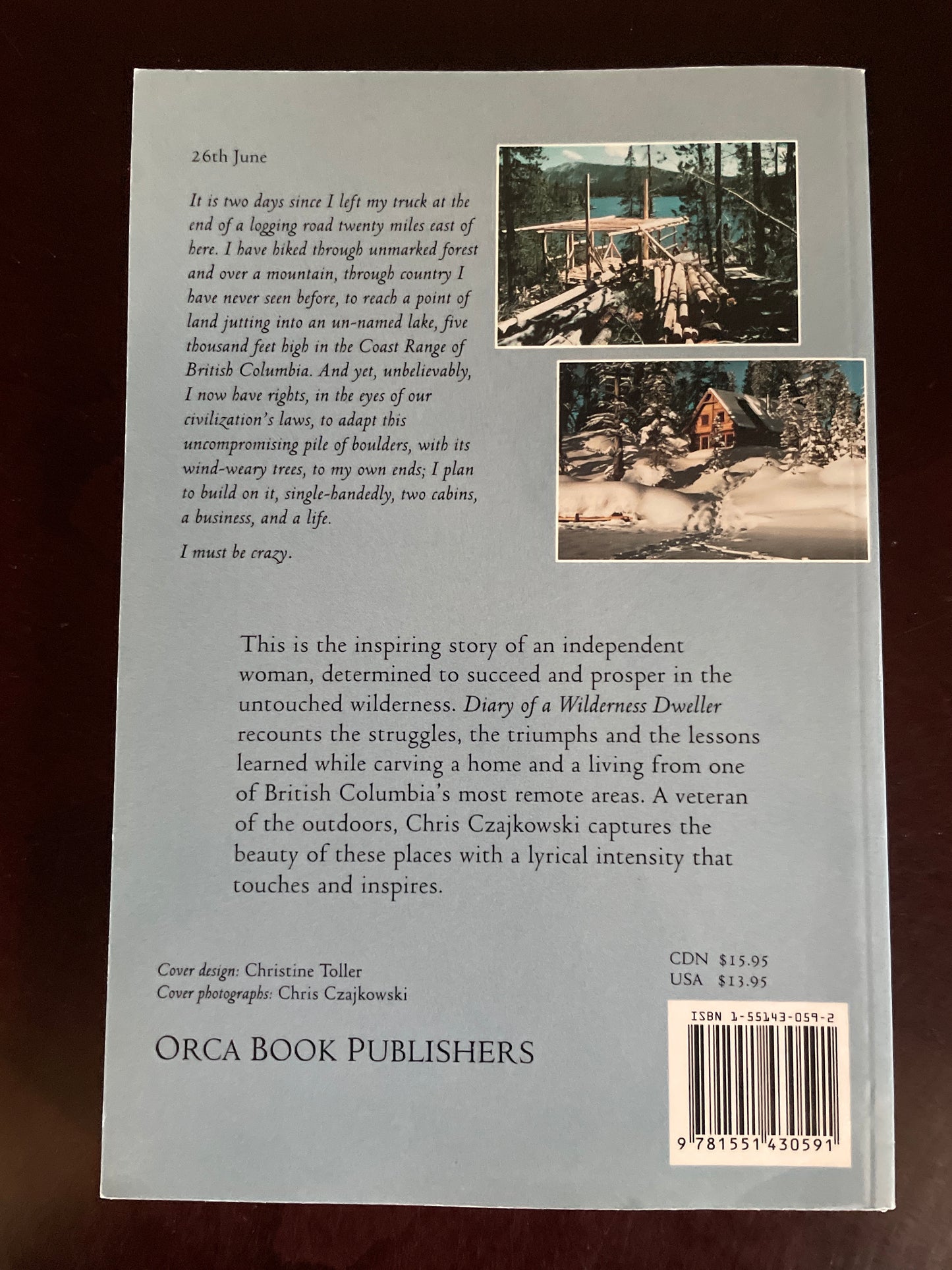 Diary of a Wilderness Dweller - Czajkowski, Chris