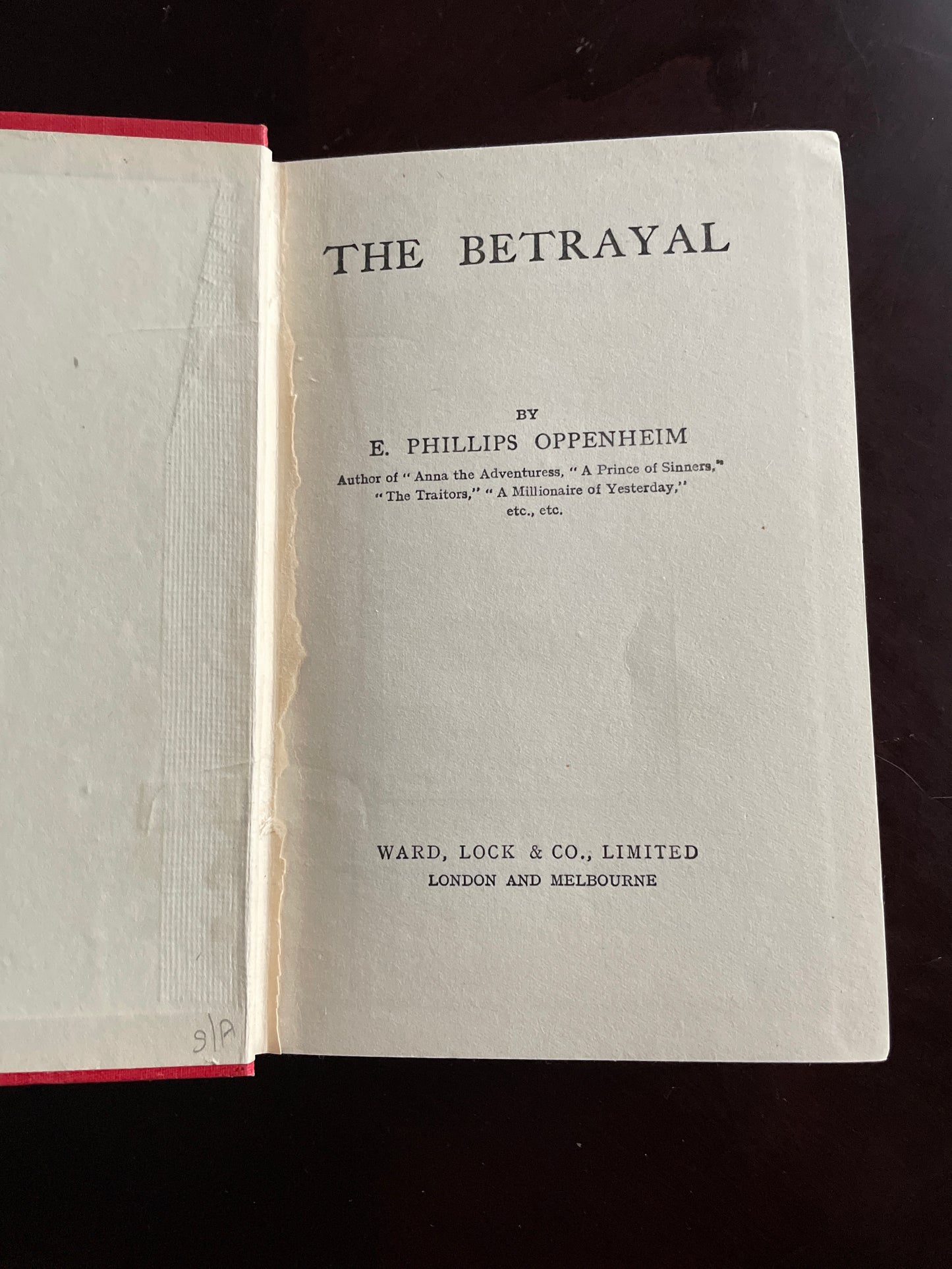 The Betrayal - Oppenheim, E. Phillips