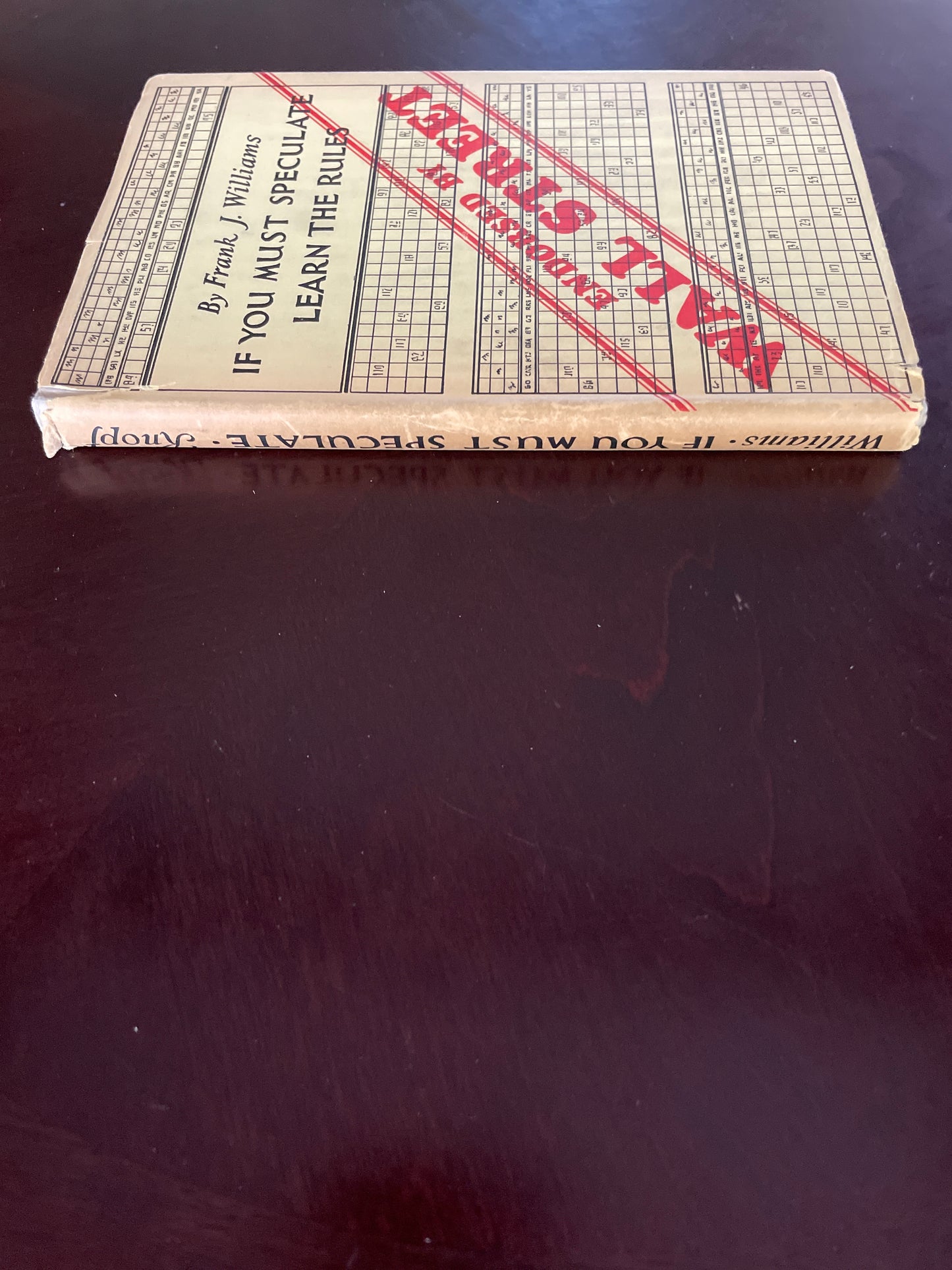 If You Must Speculate Learn the Rules - Williams, Frank J.