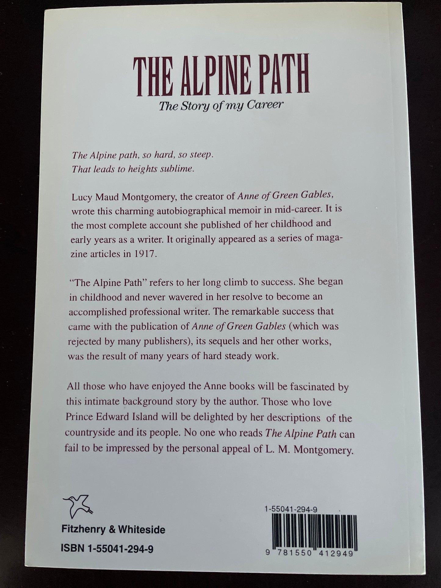 The Alpine Path : The Story of My Career - Montgomery, L. M.