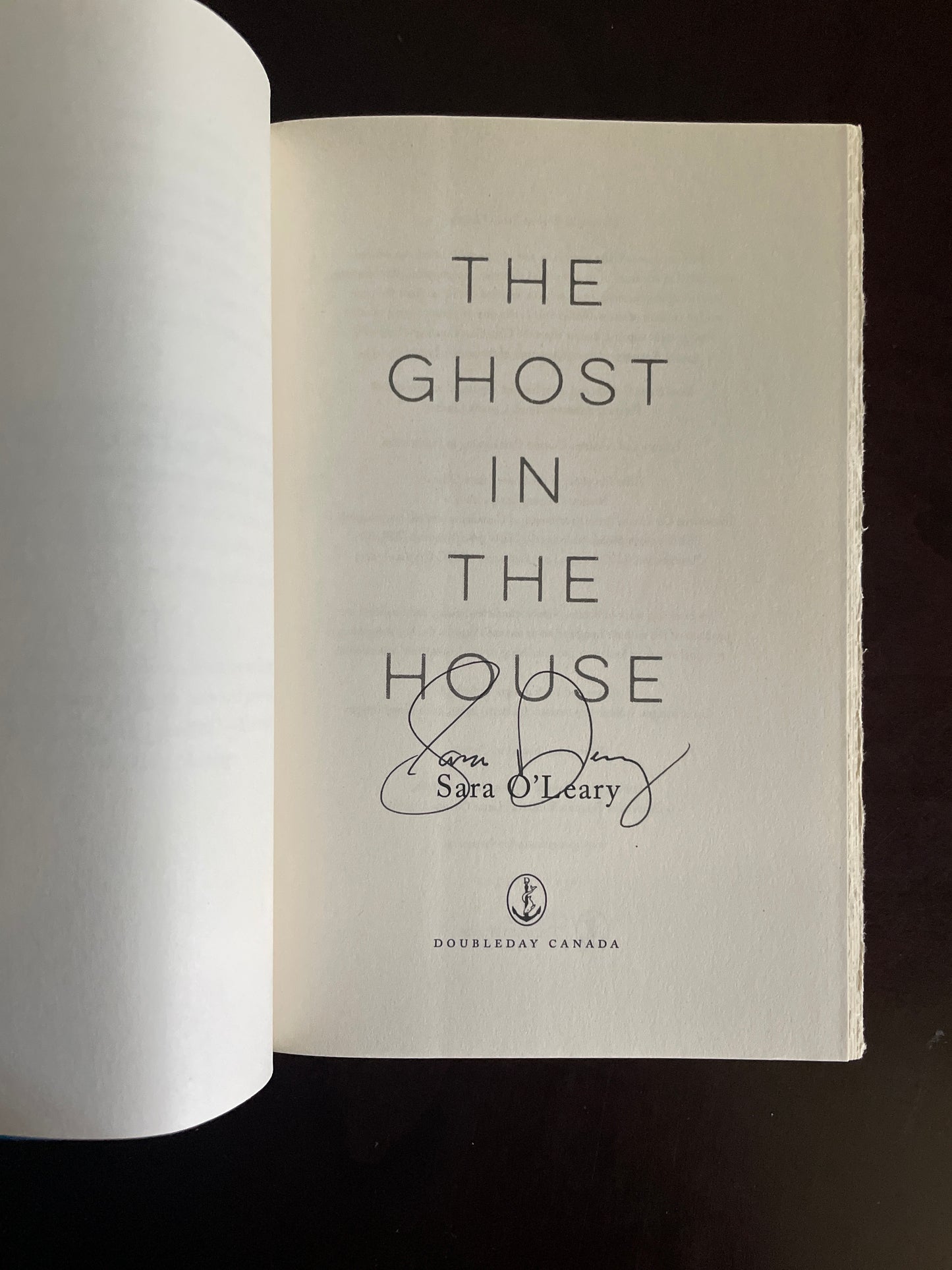 The Ghost in the House (Signed) -  O'Leary, Sara