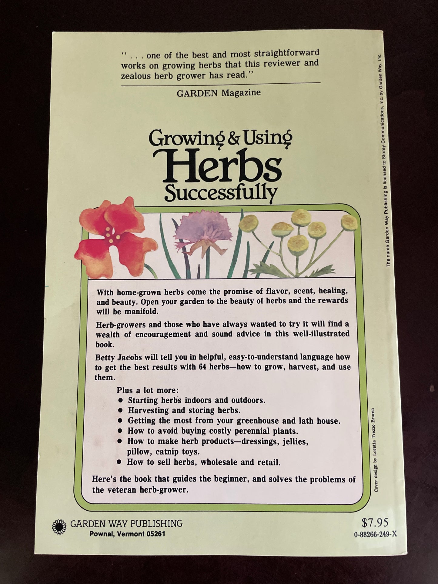 Growing & Using Herbs Successfully - Jacobs, Betty E M