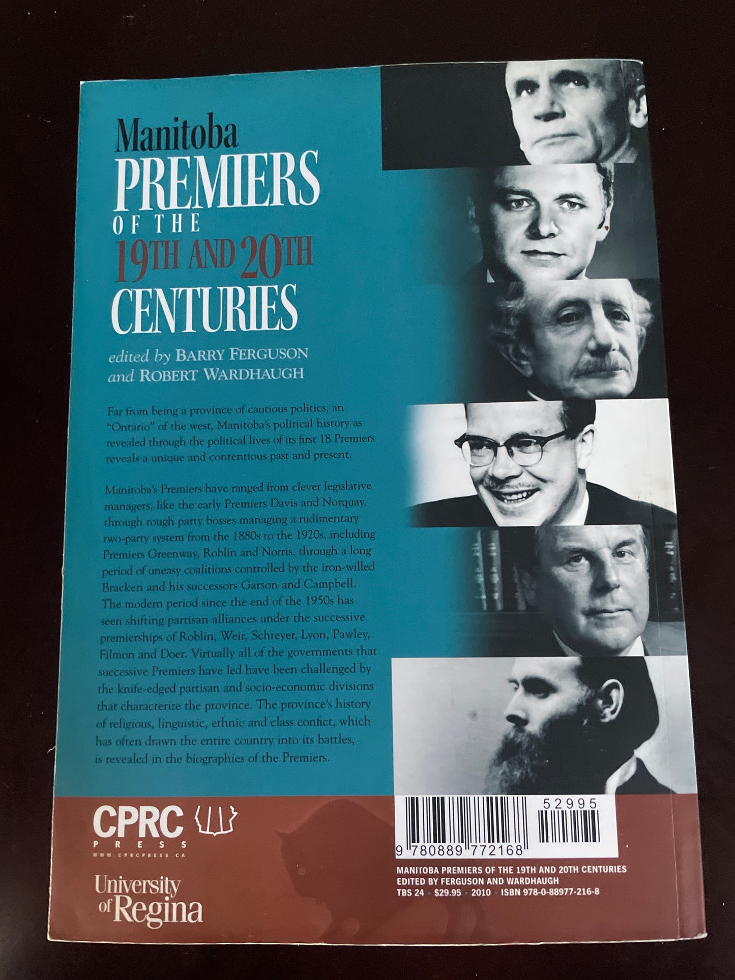 Manitoba Premiers of the 19th and 20th Centuries - Ferguson, Barry; Wardhaugh, Robert