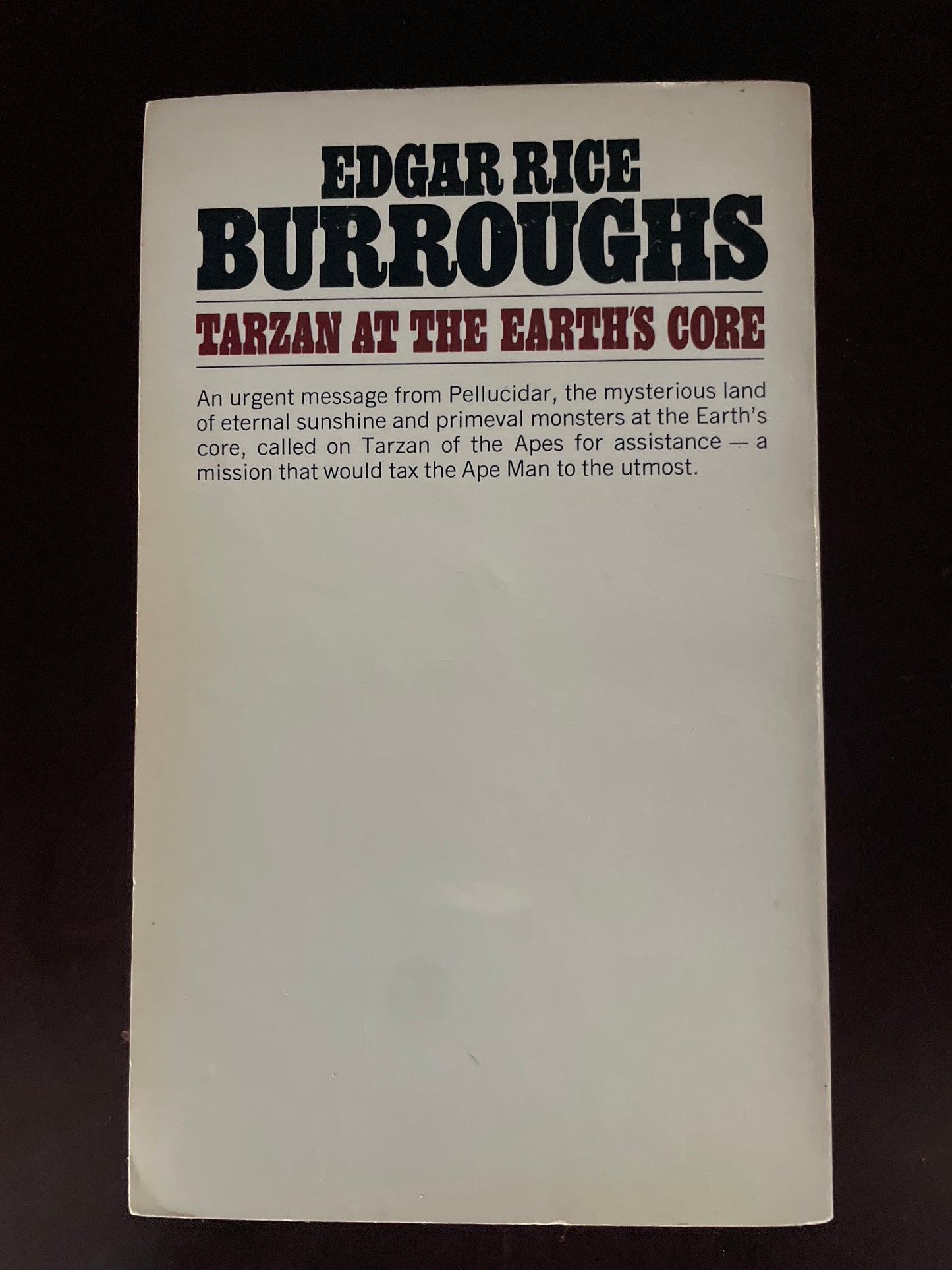 Tarzan at the Earth's Core - Burroughs, Edgar Rice