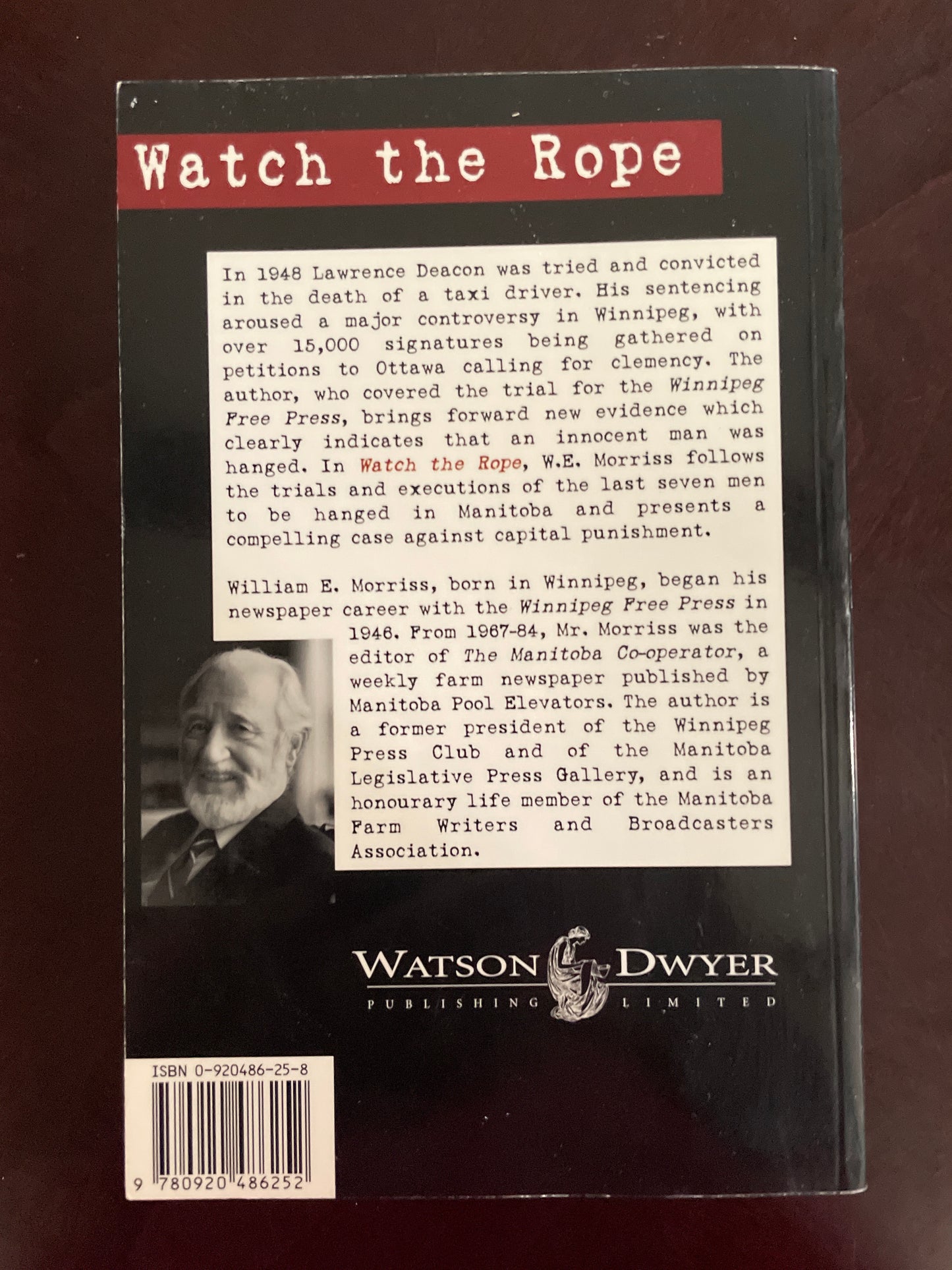 Watch the Rope - Morriss, William E.