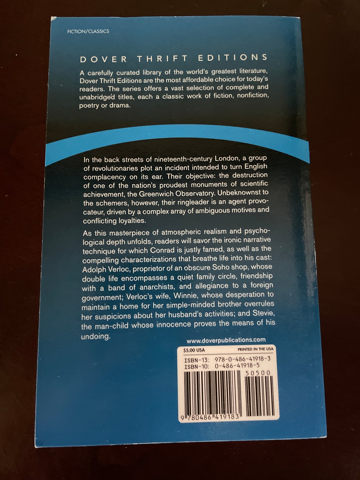 The Secret Agent (Dover Thrift Editions) - Conrad, Joseph