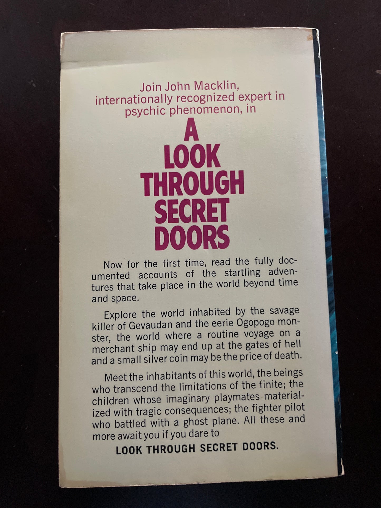 A Look Through Secret Doors - Macklin, John