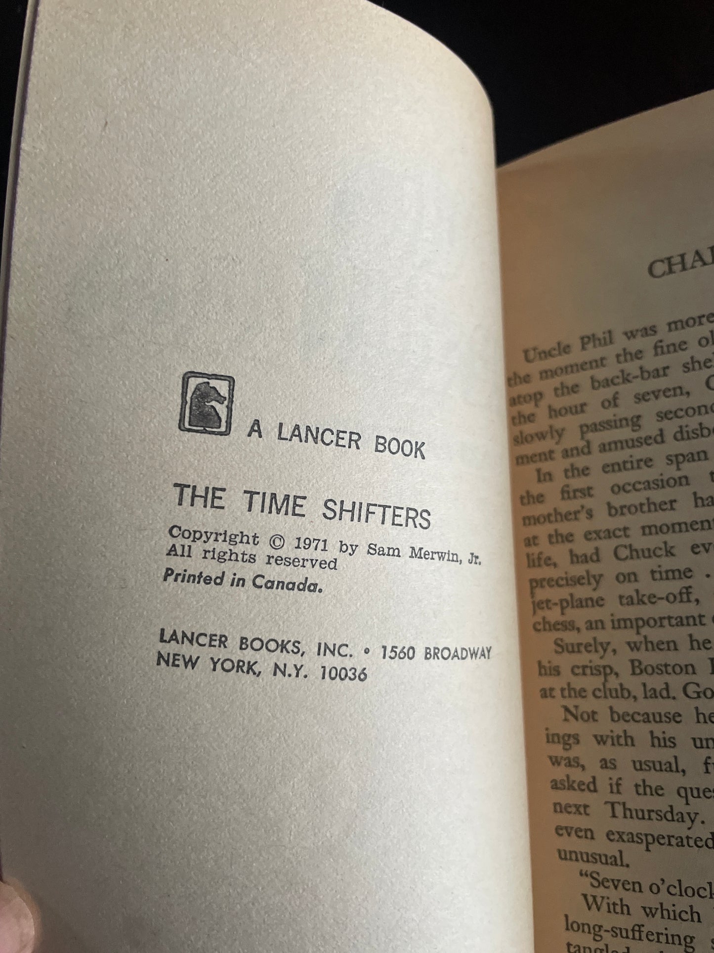the time shifters - Merwin, Jr.; Sam