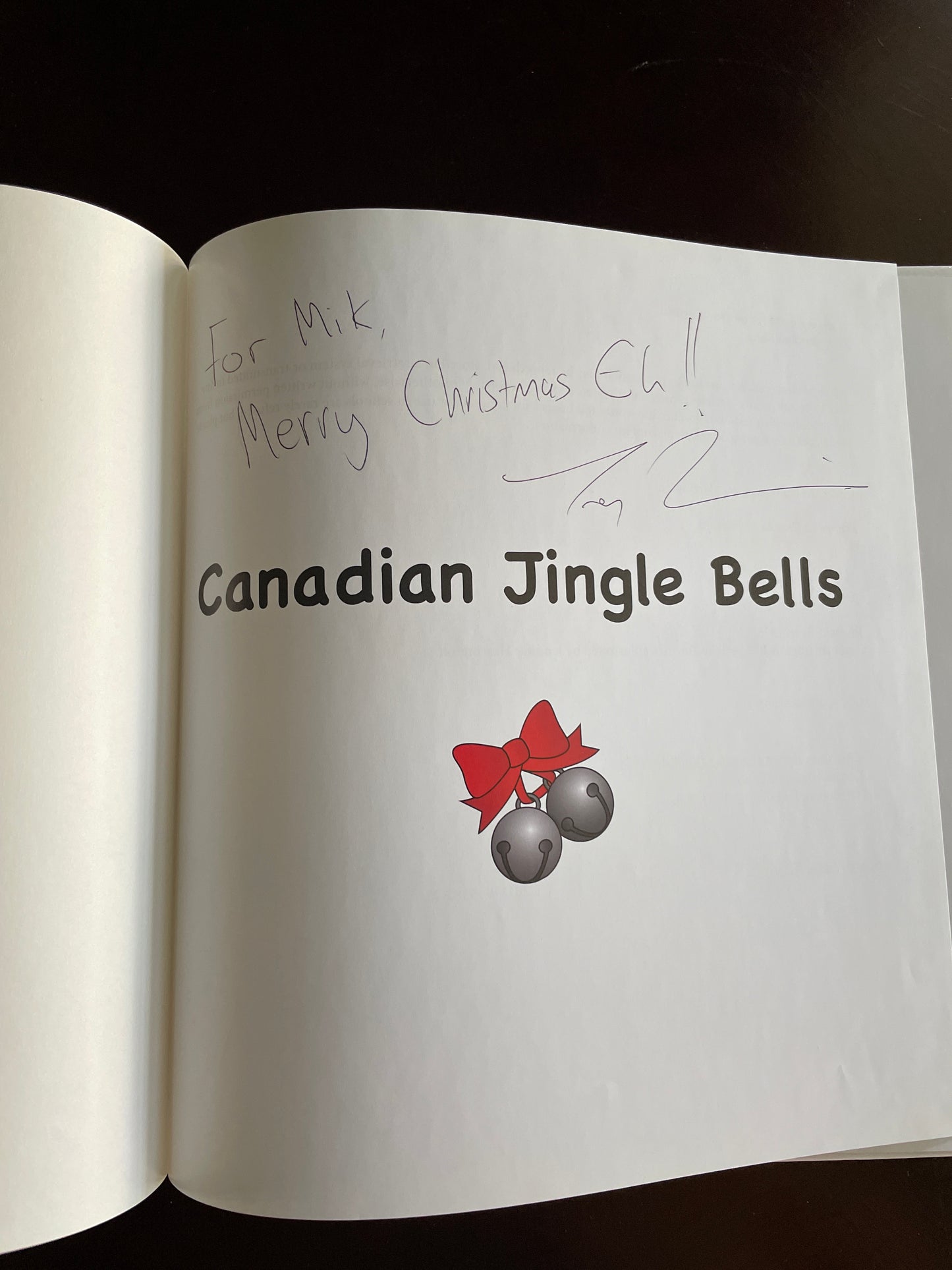 Canadian Jingle Bells (Inscribed) - Townsin, Troy