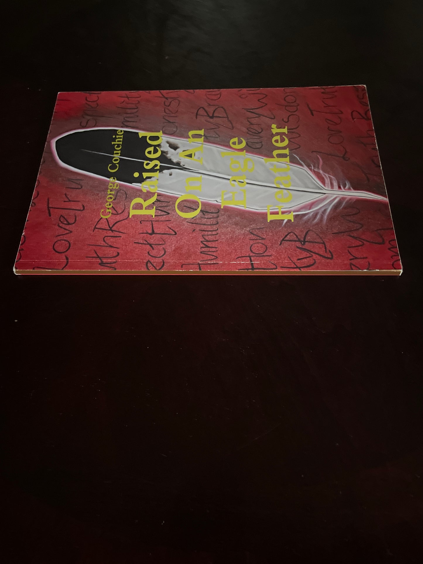 Raised On An Eagle Feather (Inscribed) - Couchie, George