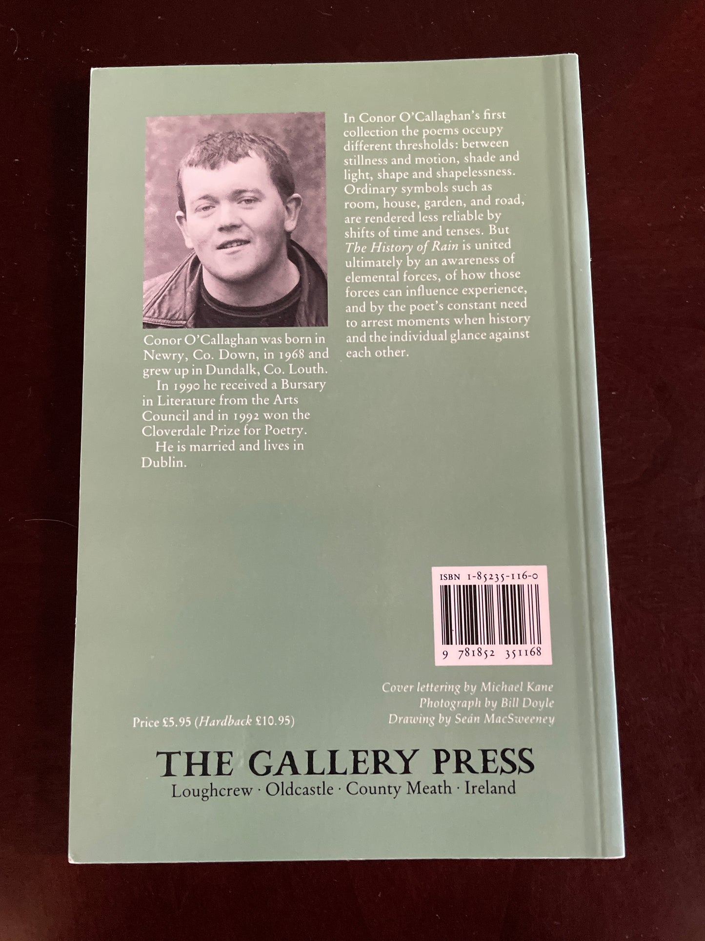 The History of Rain (Inscribed) - O'Callaghan, Conor