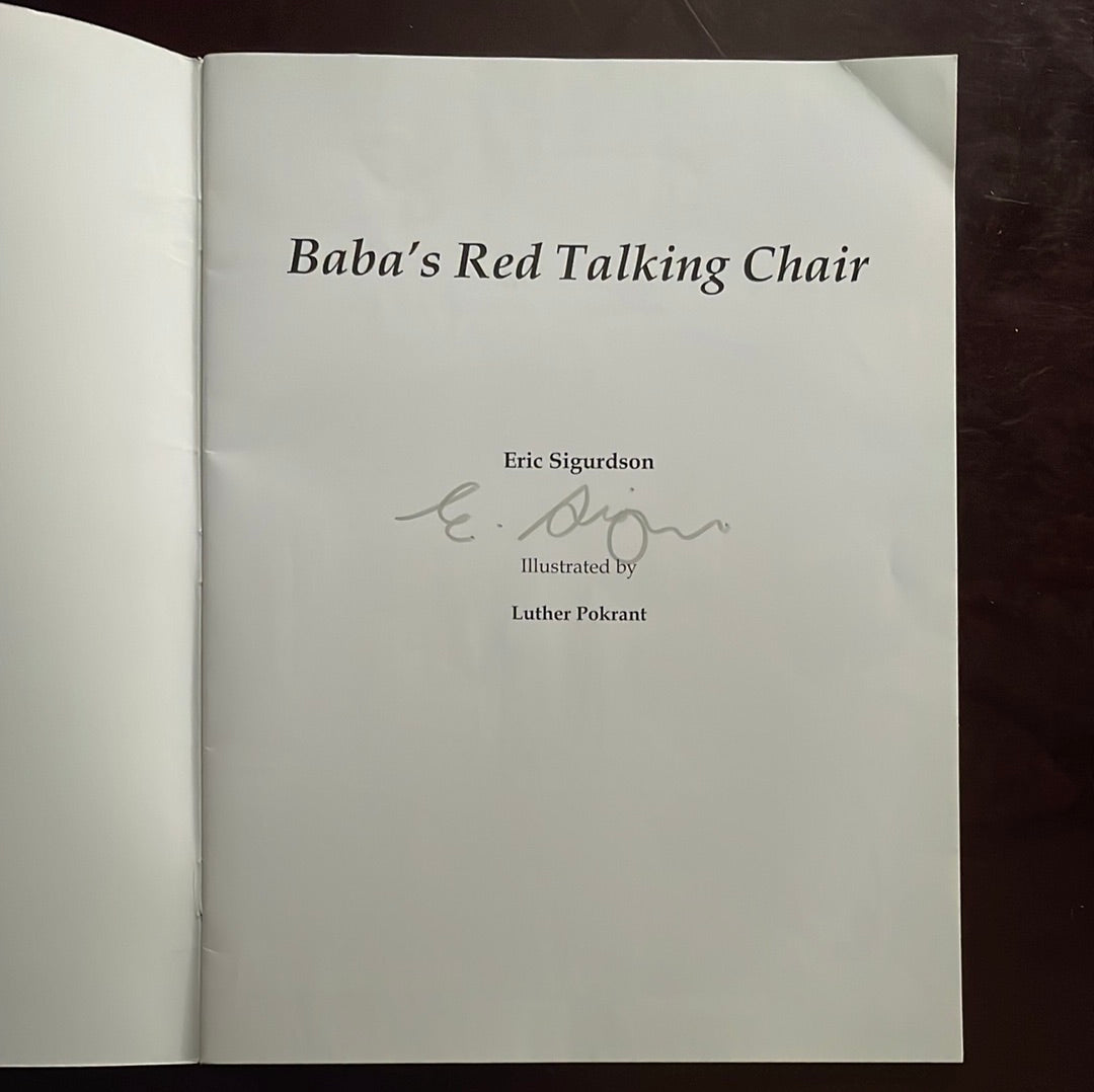 Baba's Red Talking Chair (Signed) - Sigurdson, Eric