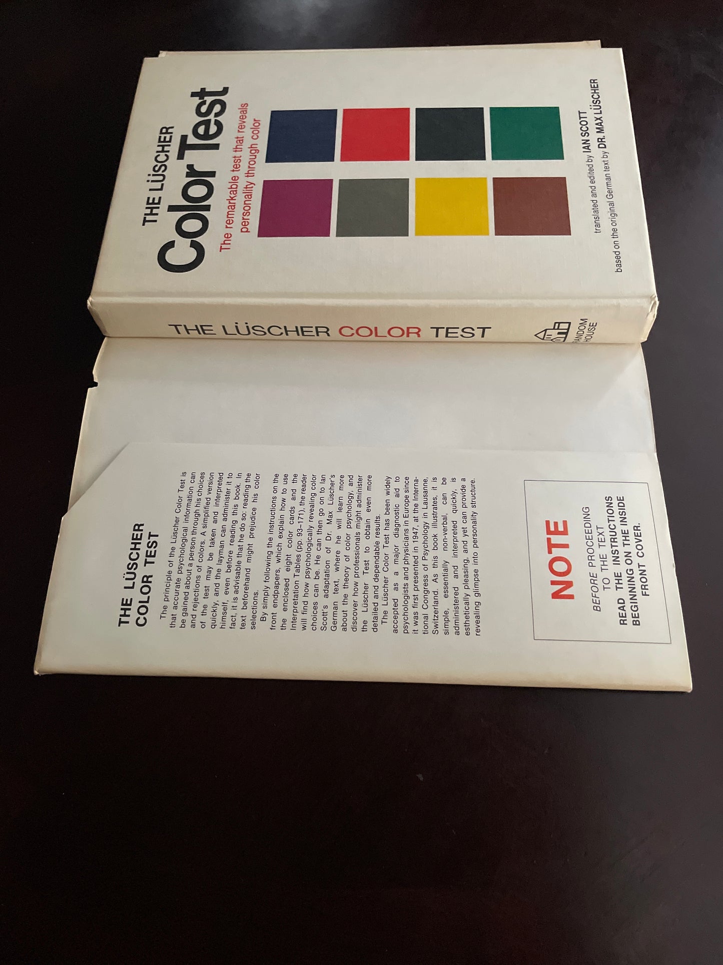 The Luscher Color Test - Luscher, Dr. Max; Scott, Ian