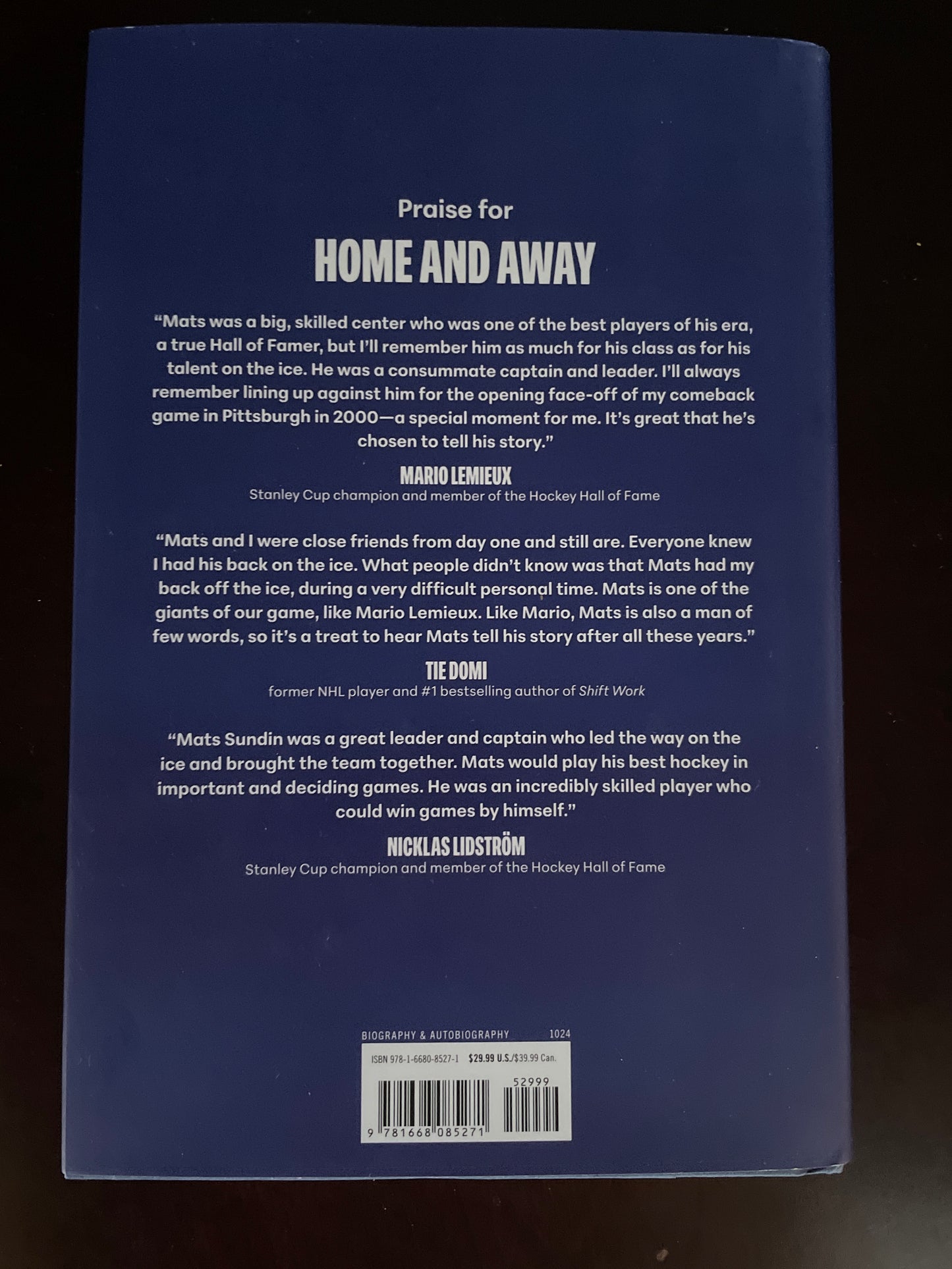 Home and Away (Signed) - Sundin, Mats