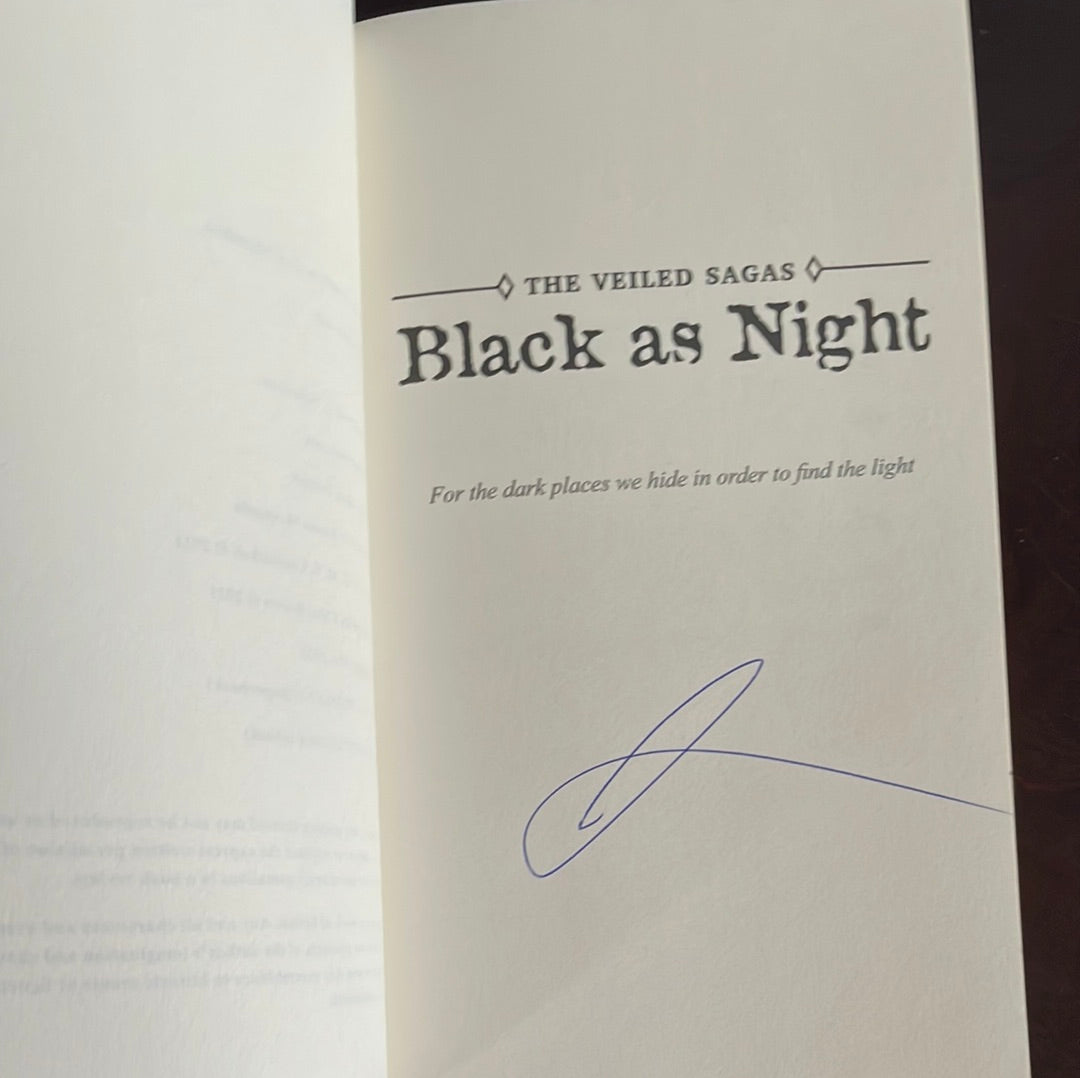 Black as Night (The Veiled Sagas) (Signed) - Sigurdson, Z. F.