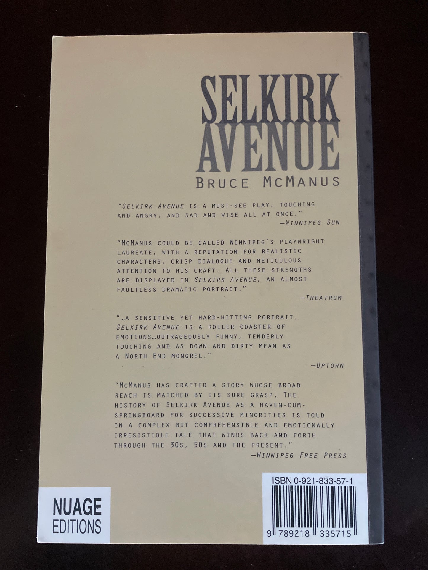 Selkirk Avenue - McManus, Bruce