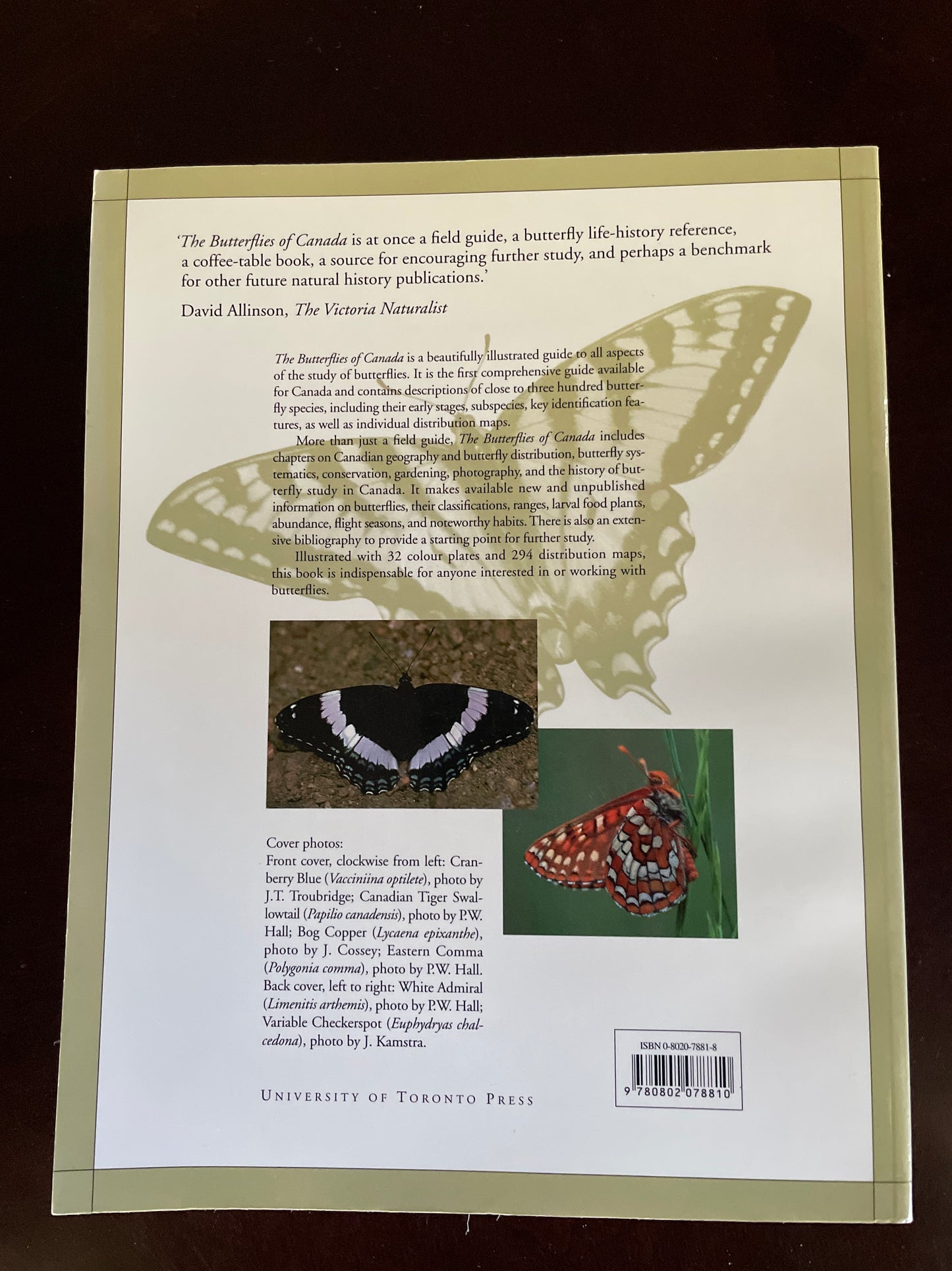The Butterflies of Canada - Layberry, Ross; Hall, Peter; Lafontaine, Don