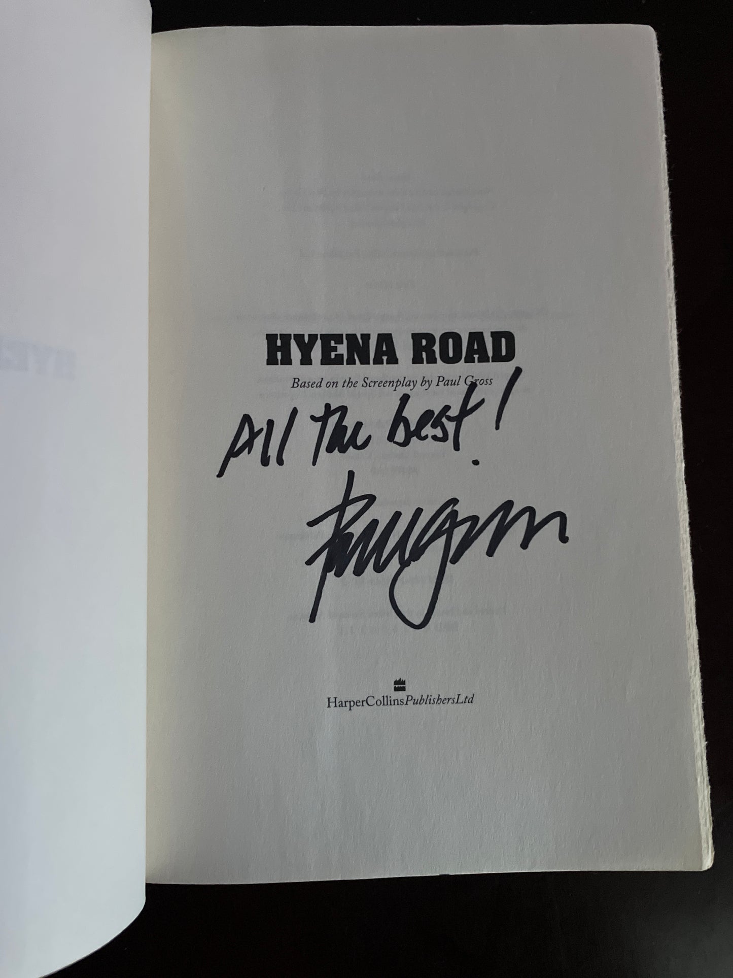 Hyena Road: A Novel (Signed) - Gross, Paul