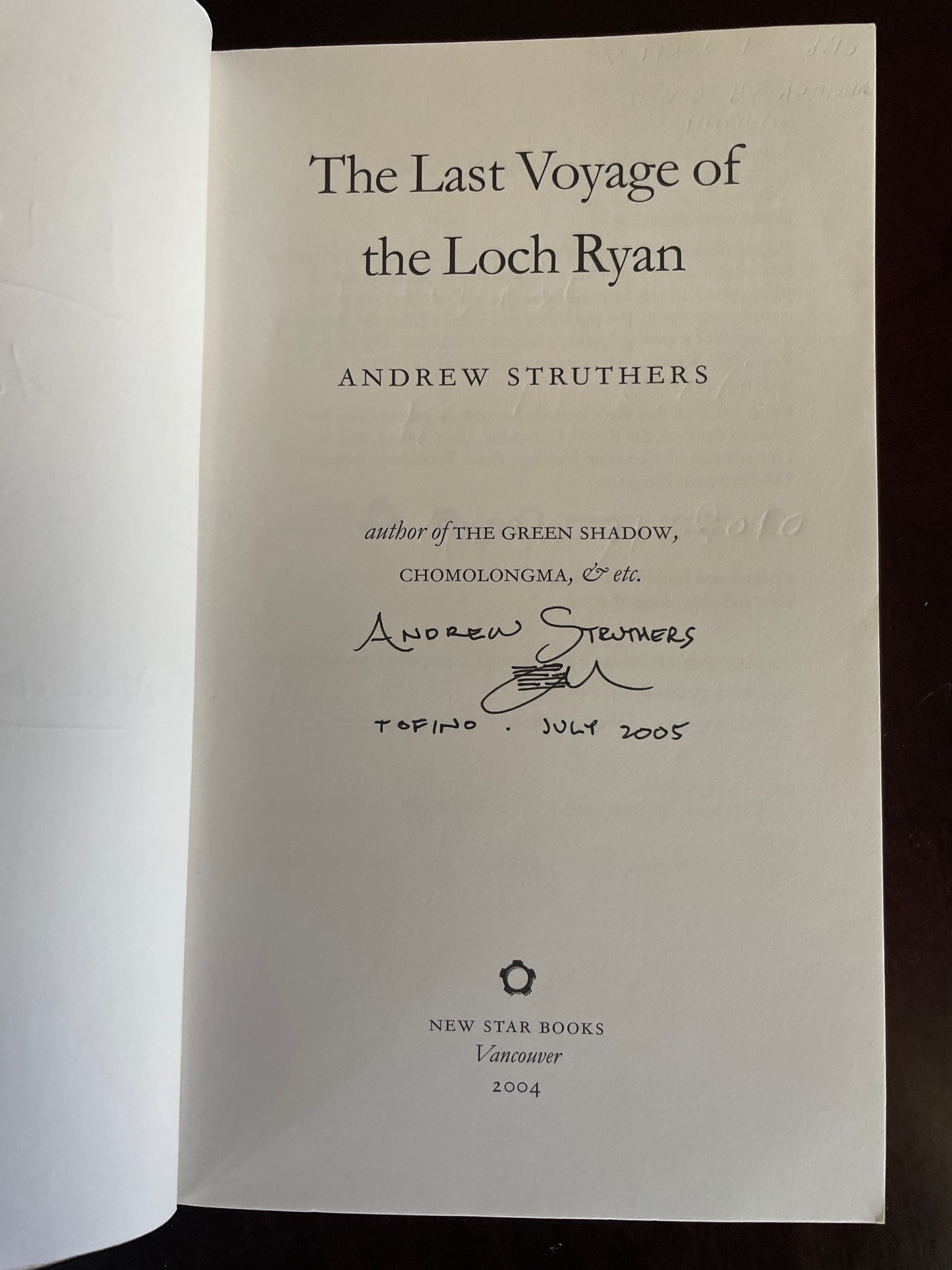 The Last Voyage of the Loch Ryan (Signed) - Struthers, Andrew