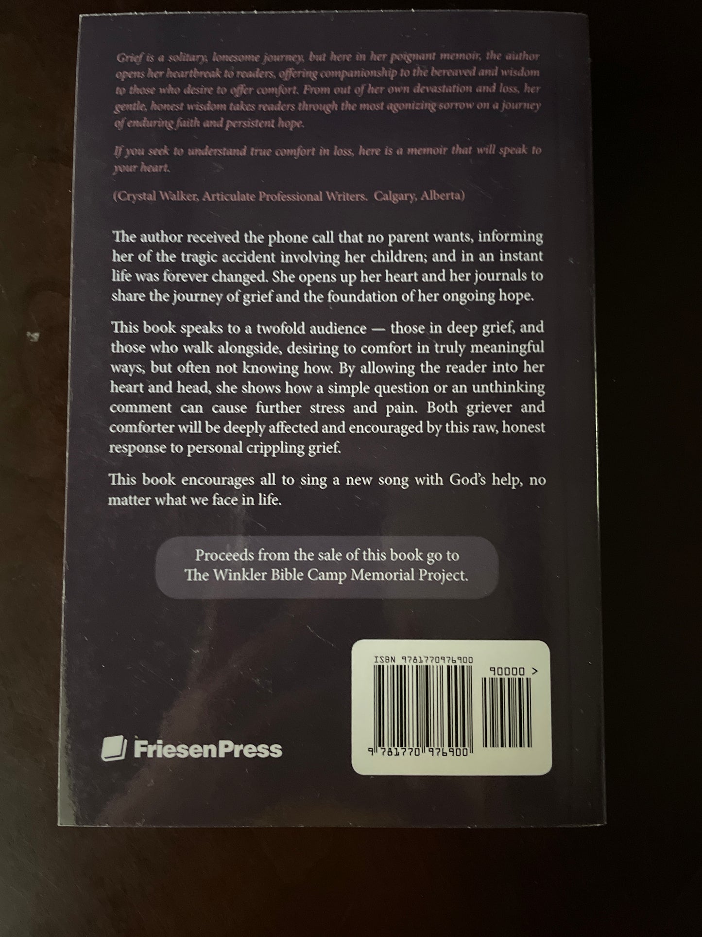 Who is Talking Out of My Head?: Grief as an Out of Body Experience (Inscribed) - Faire, Jocelyn